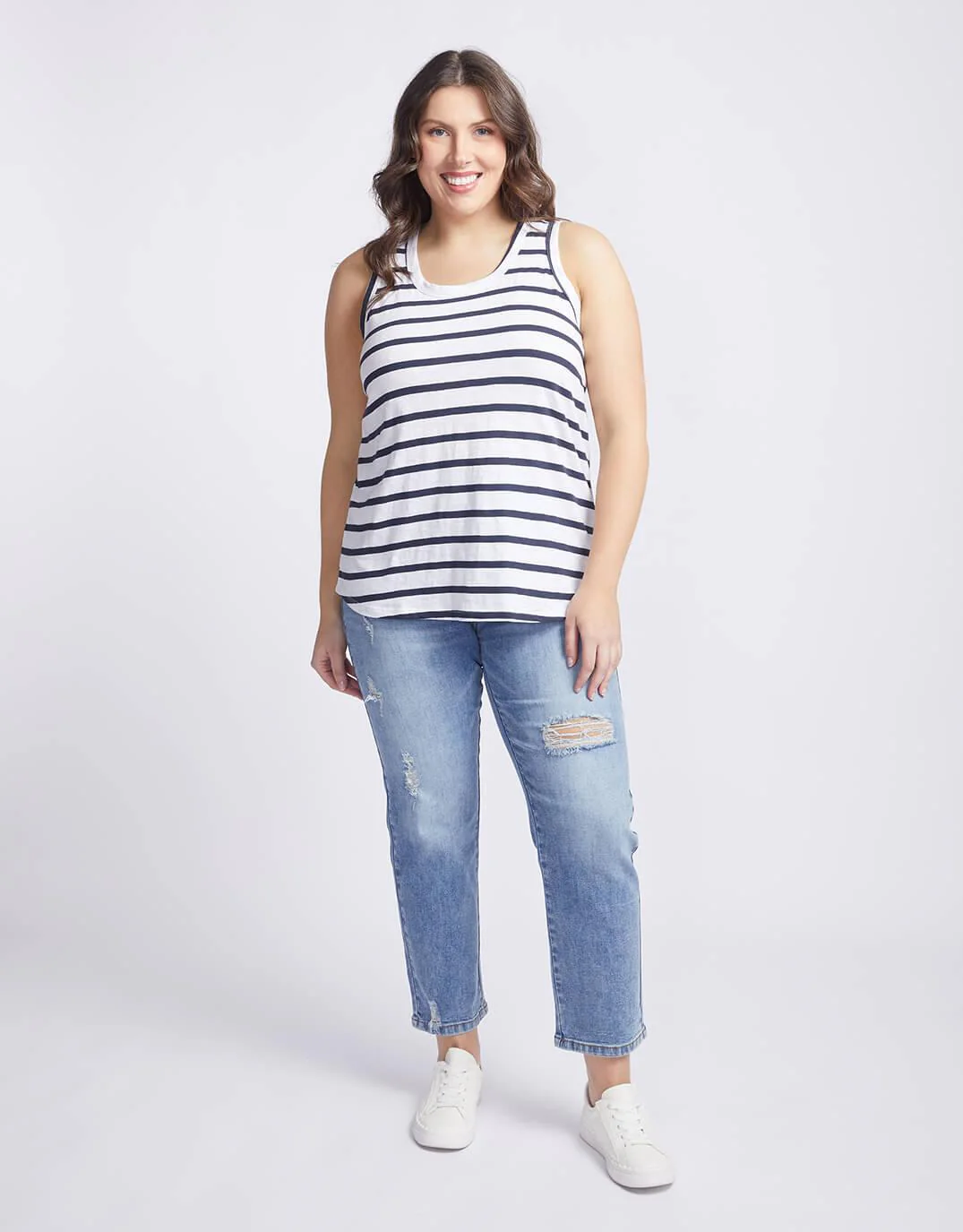 Original Tank - Navy/ White Stripe - Image 5