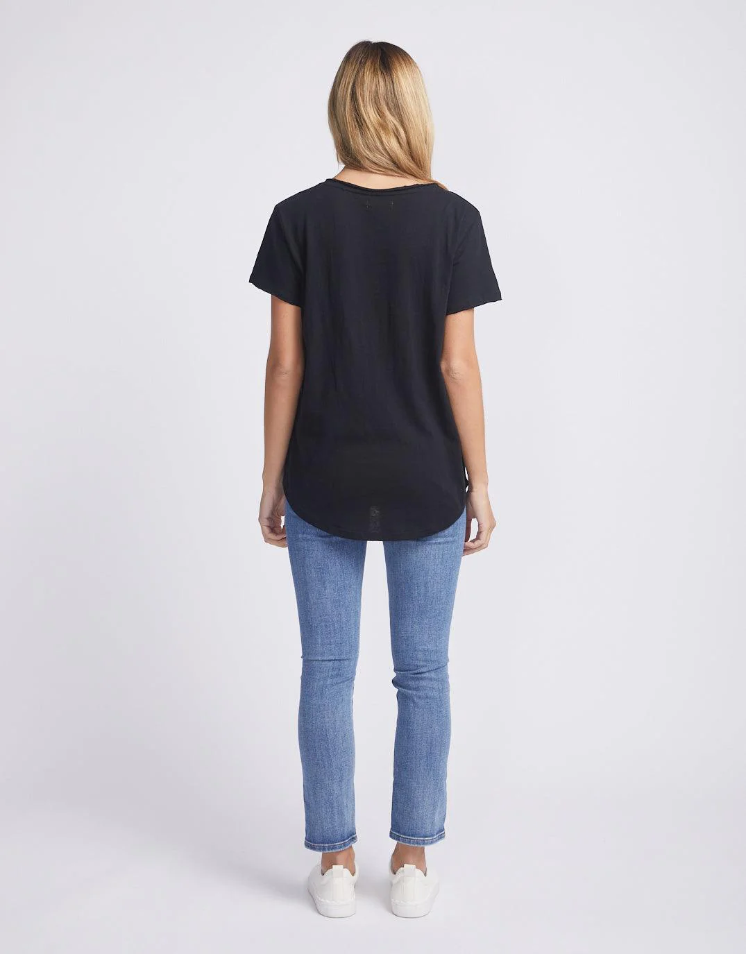 Original V Neck T-Shirt - Black - Image 8
