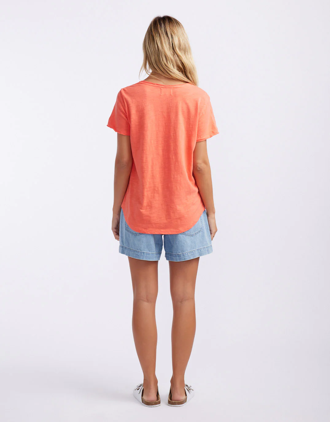 Original V Neck T-Shirt - Melon - Image 7