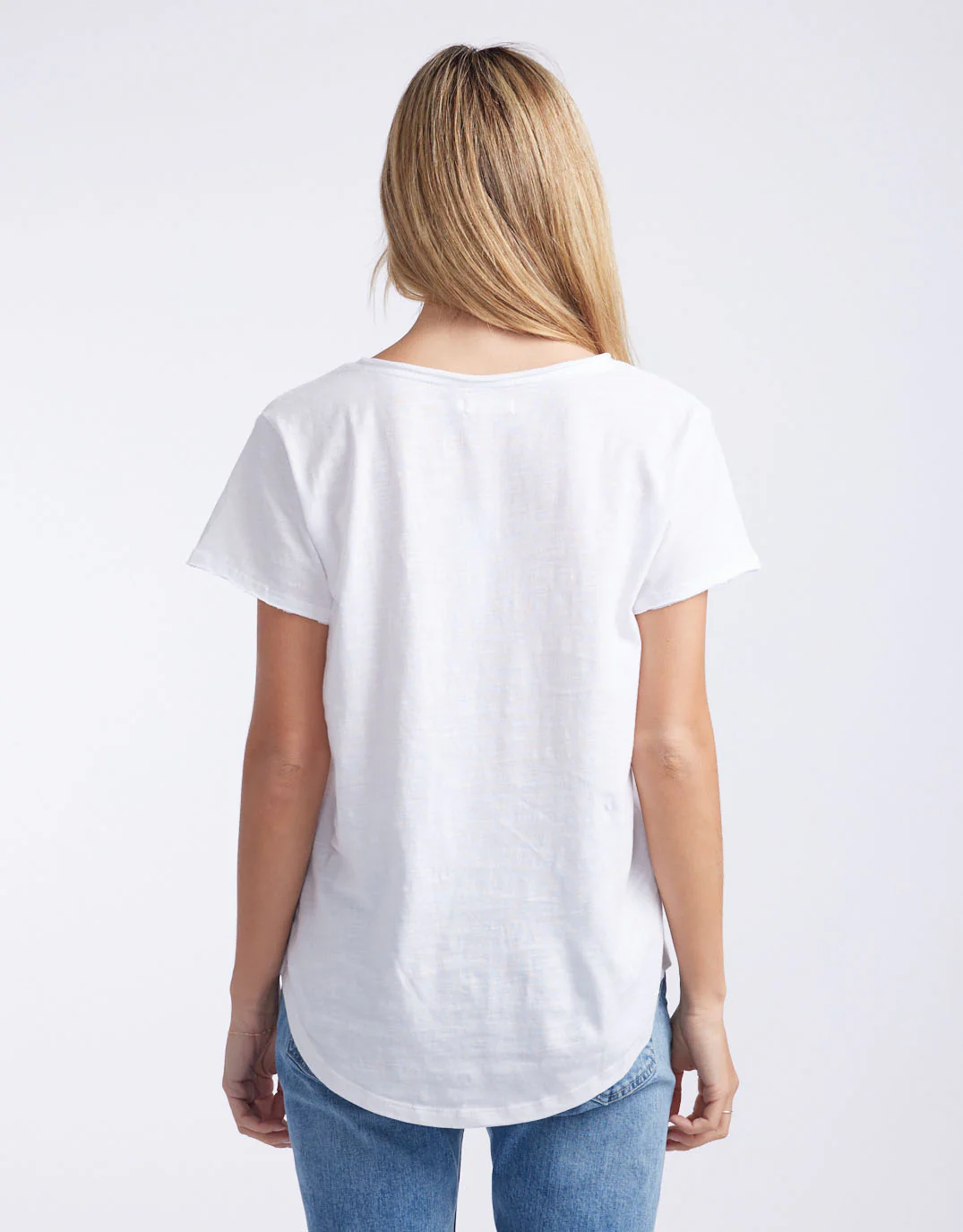 Original V Neck T-Shirt - White - Image 7