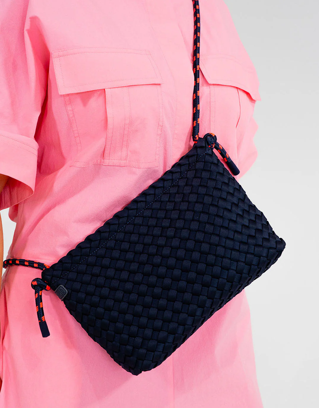 Panama Cross Body Bag - Navy - Image 11