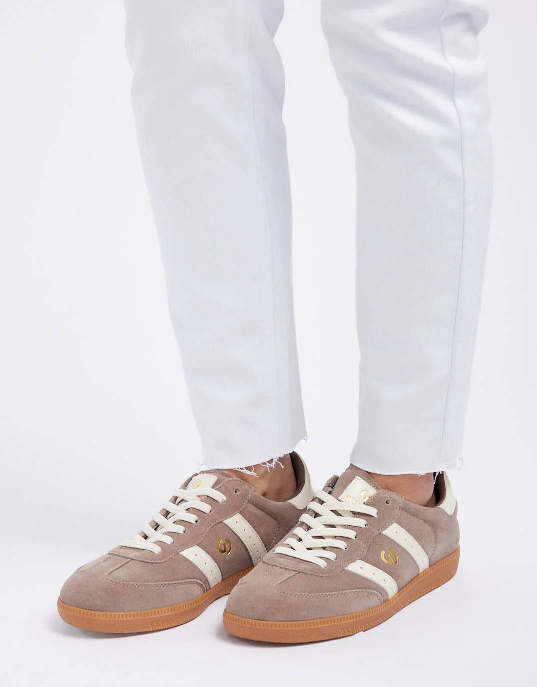 Parallel Suede Sneakers - Walnut Brown/Ivory - Image 10