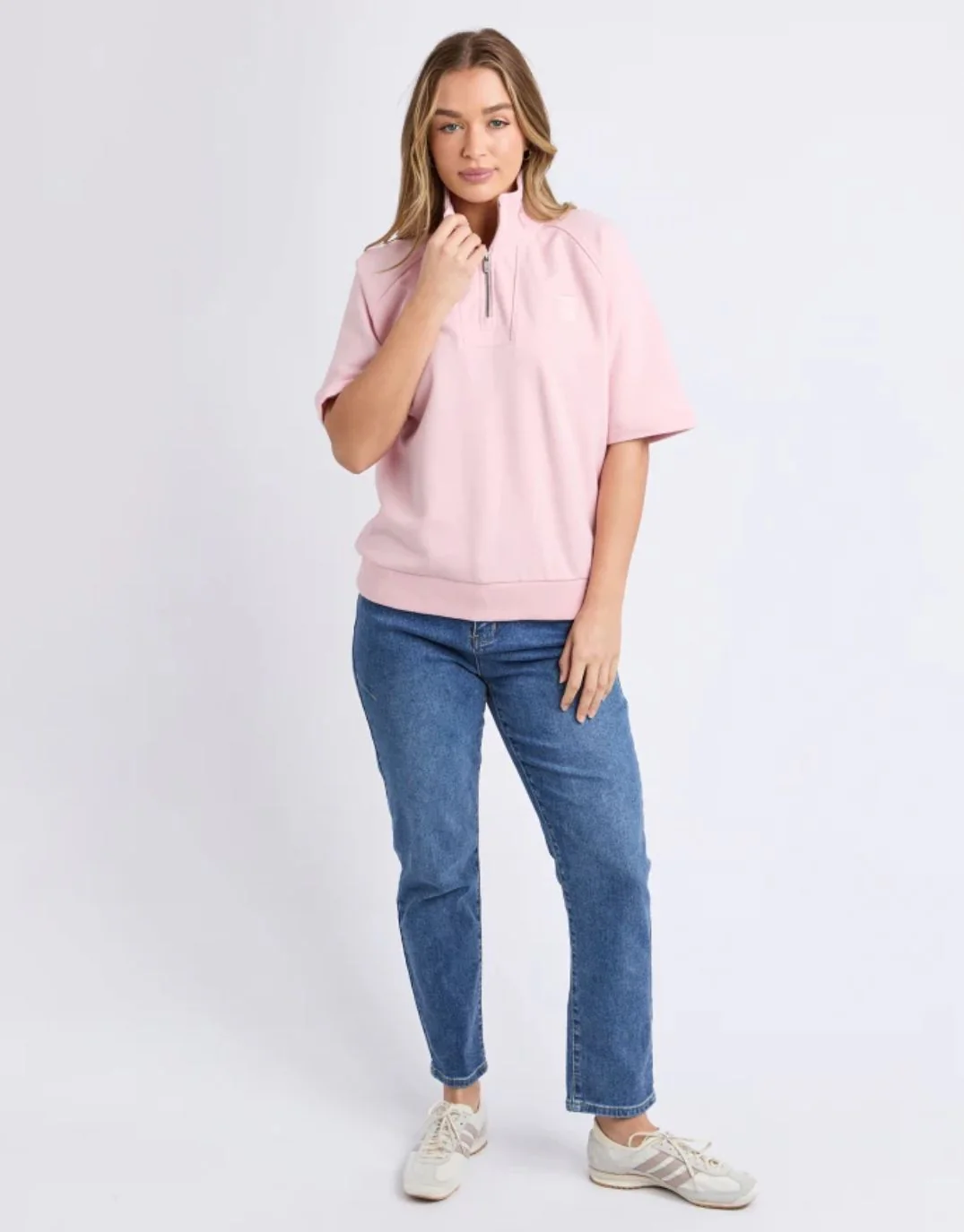 Piped Crew Solid - Pale Pink - Image 2