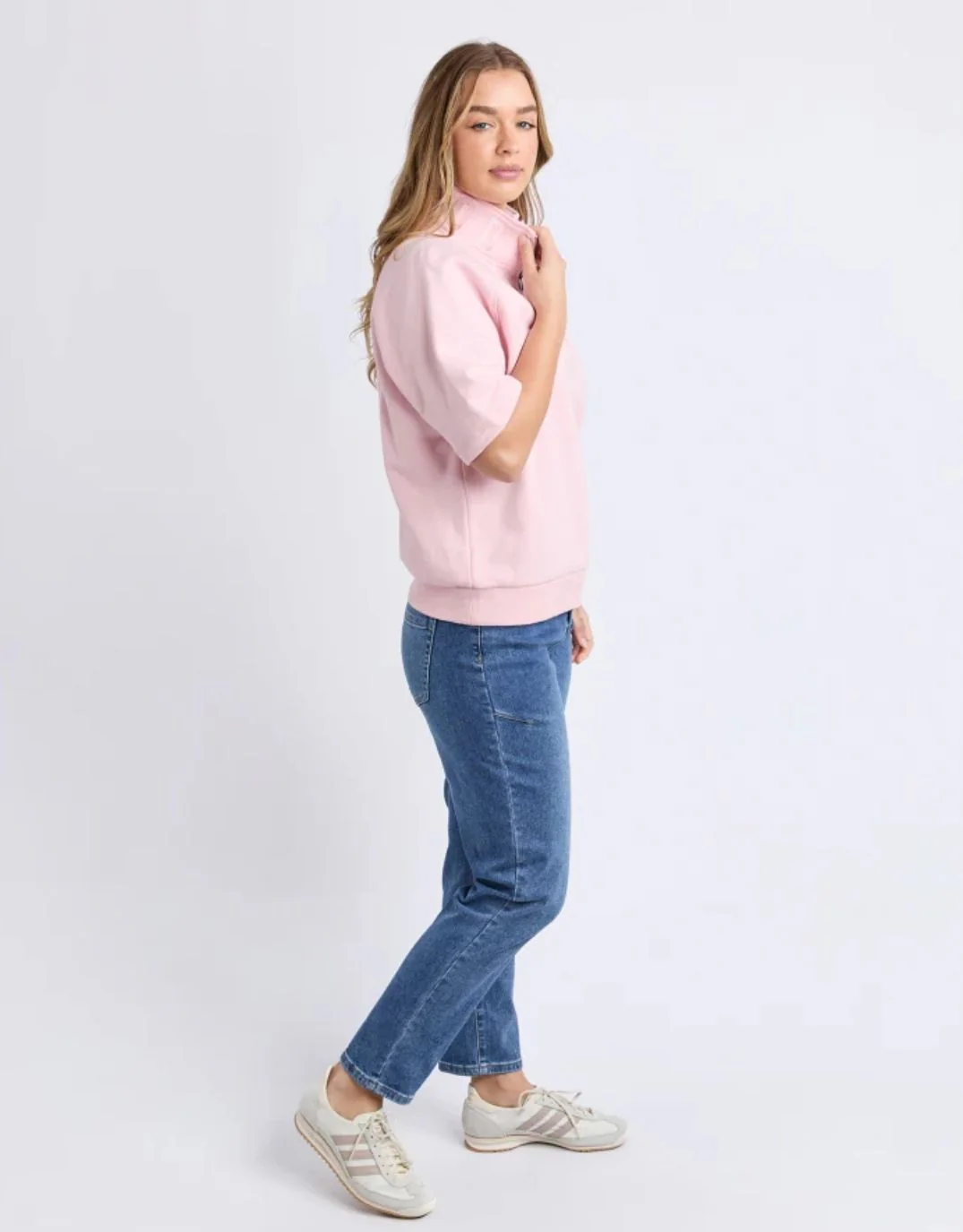Piped Crew Solid - Pale Pink - Image 3