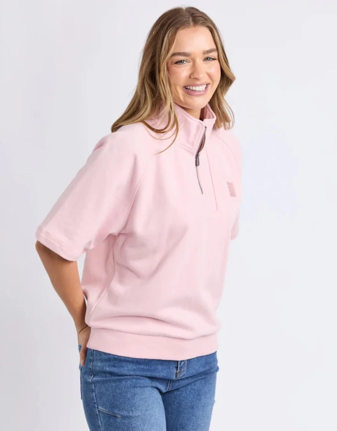 Piped Crew Solid - Pale Pink - Image 4