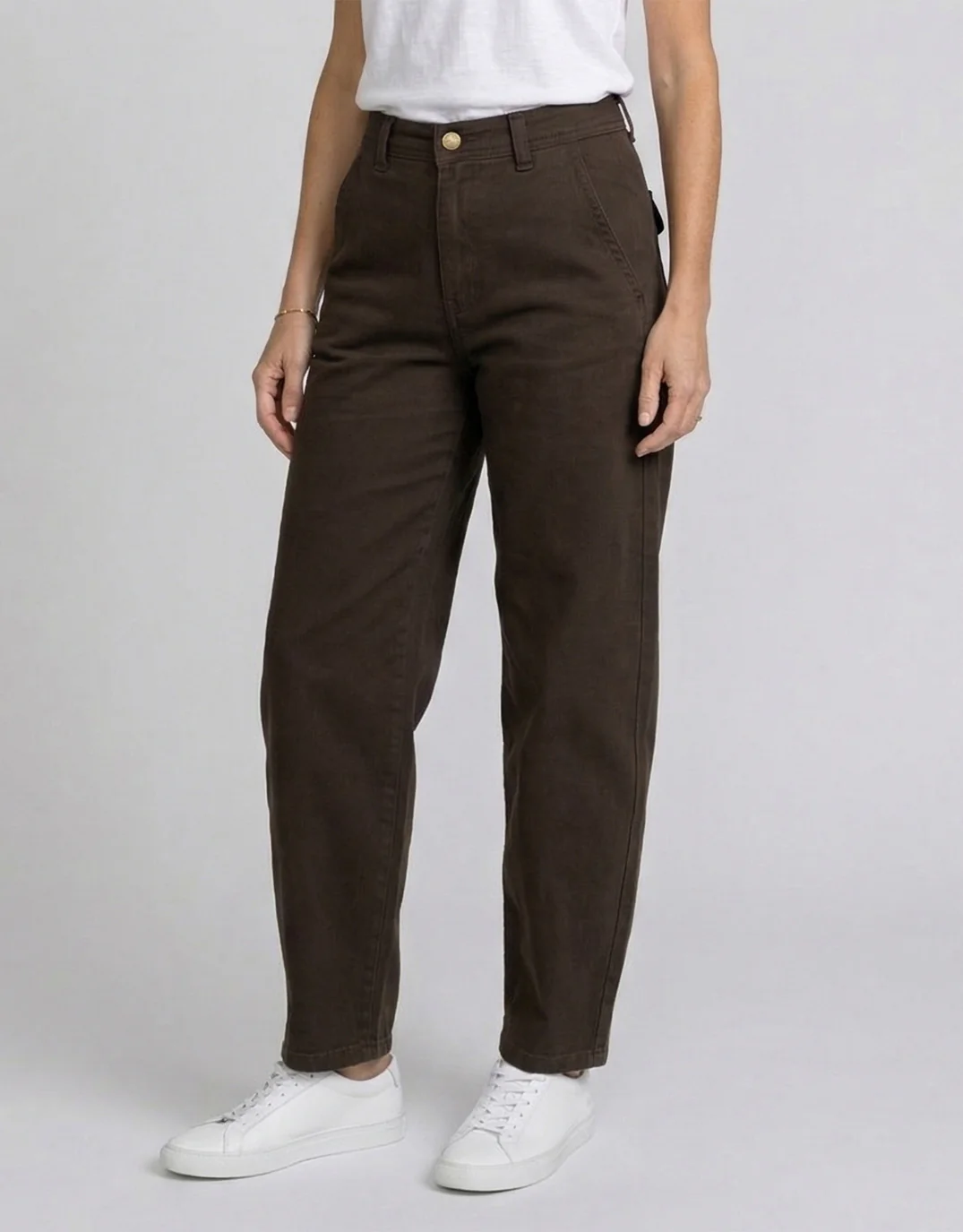 Piper Barrel Jeans - Chocolate - Image 3