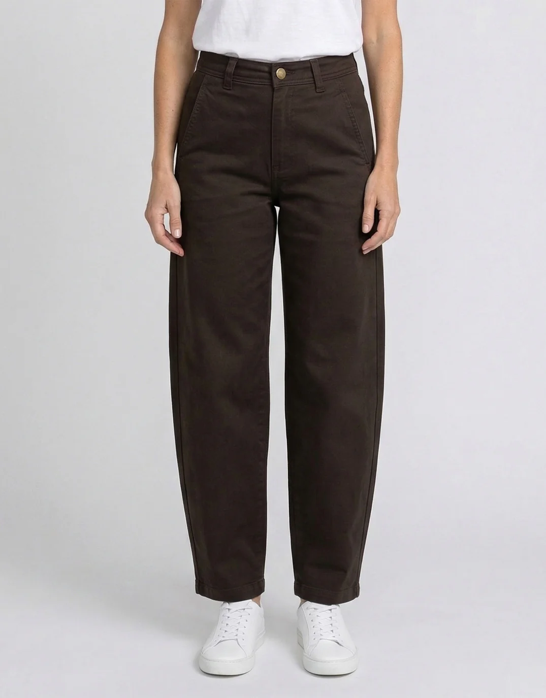 Piper Barrel Jeans - Chocolate - Image 4