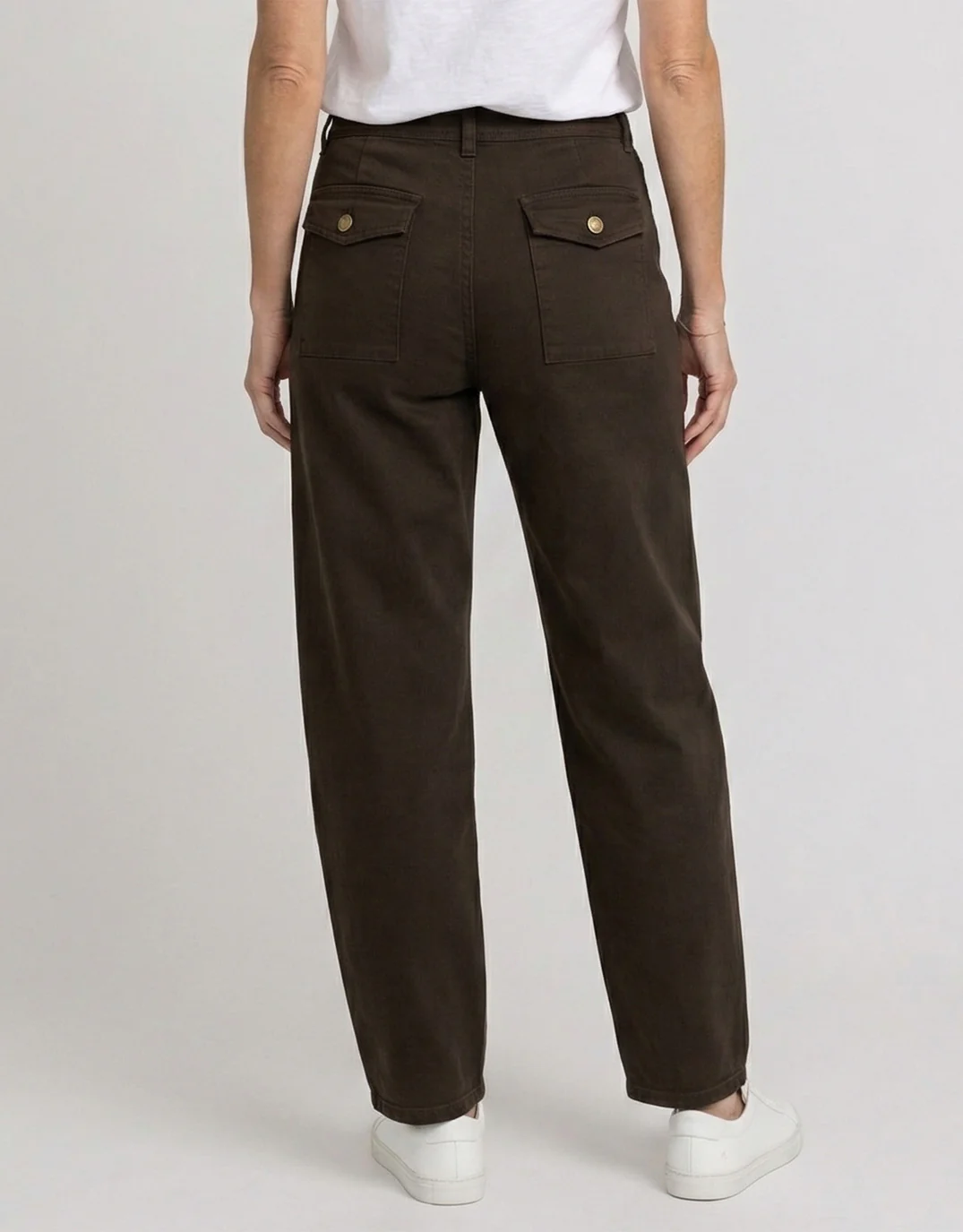 Piper Barrel Jeans - Chocolate - Image 5