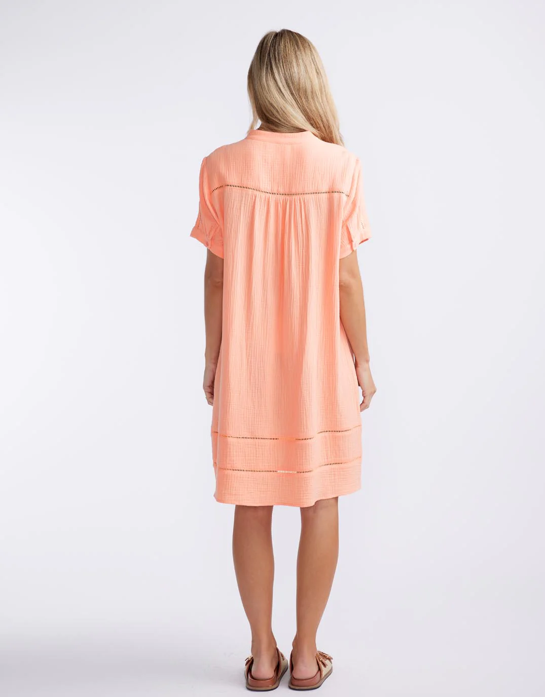 Positano Dress - Sorbet Orange - Image 4