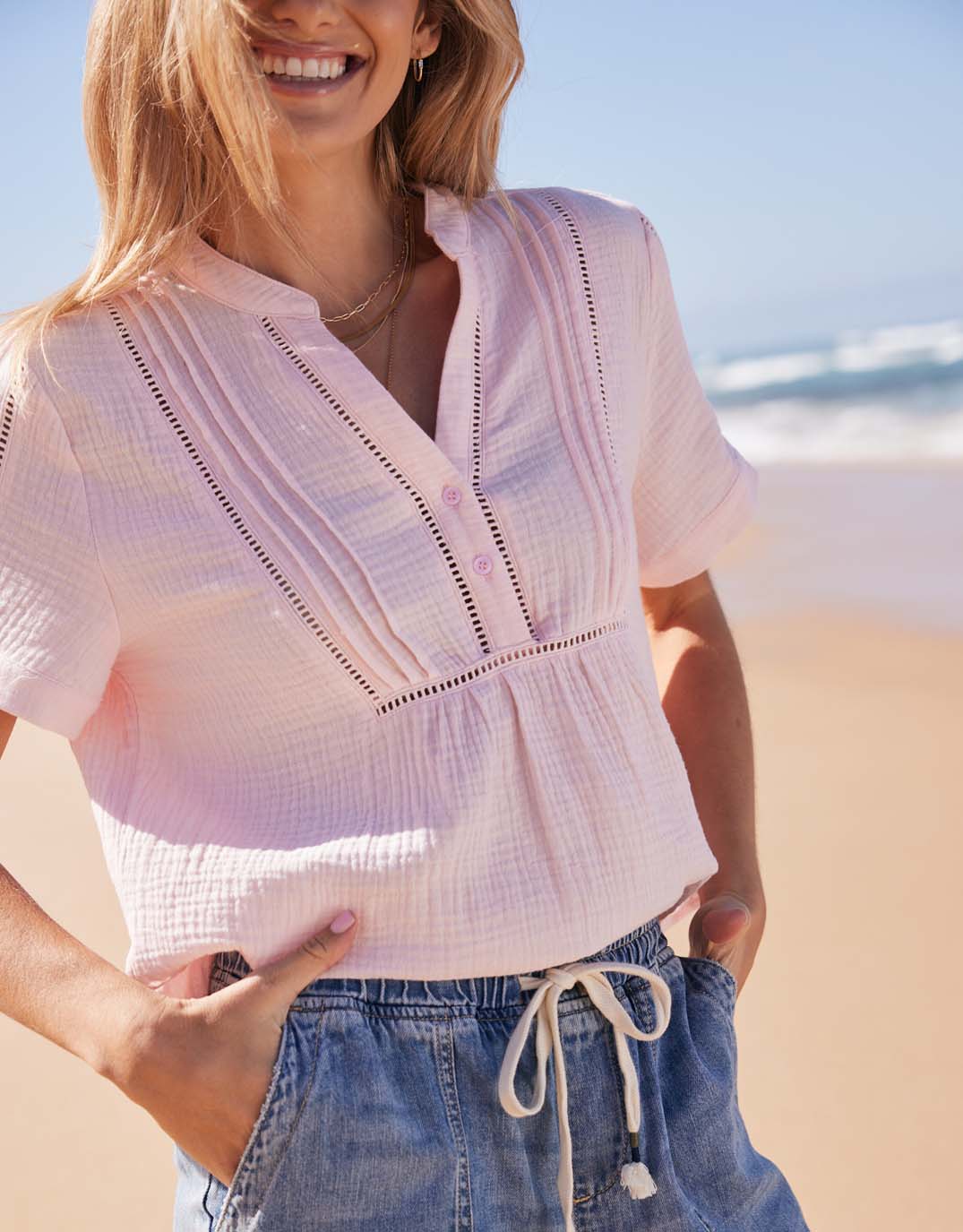 Positano Top - Ice Pink - Image 2