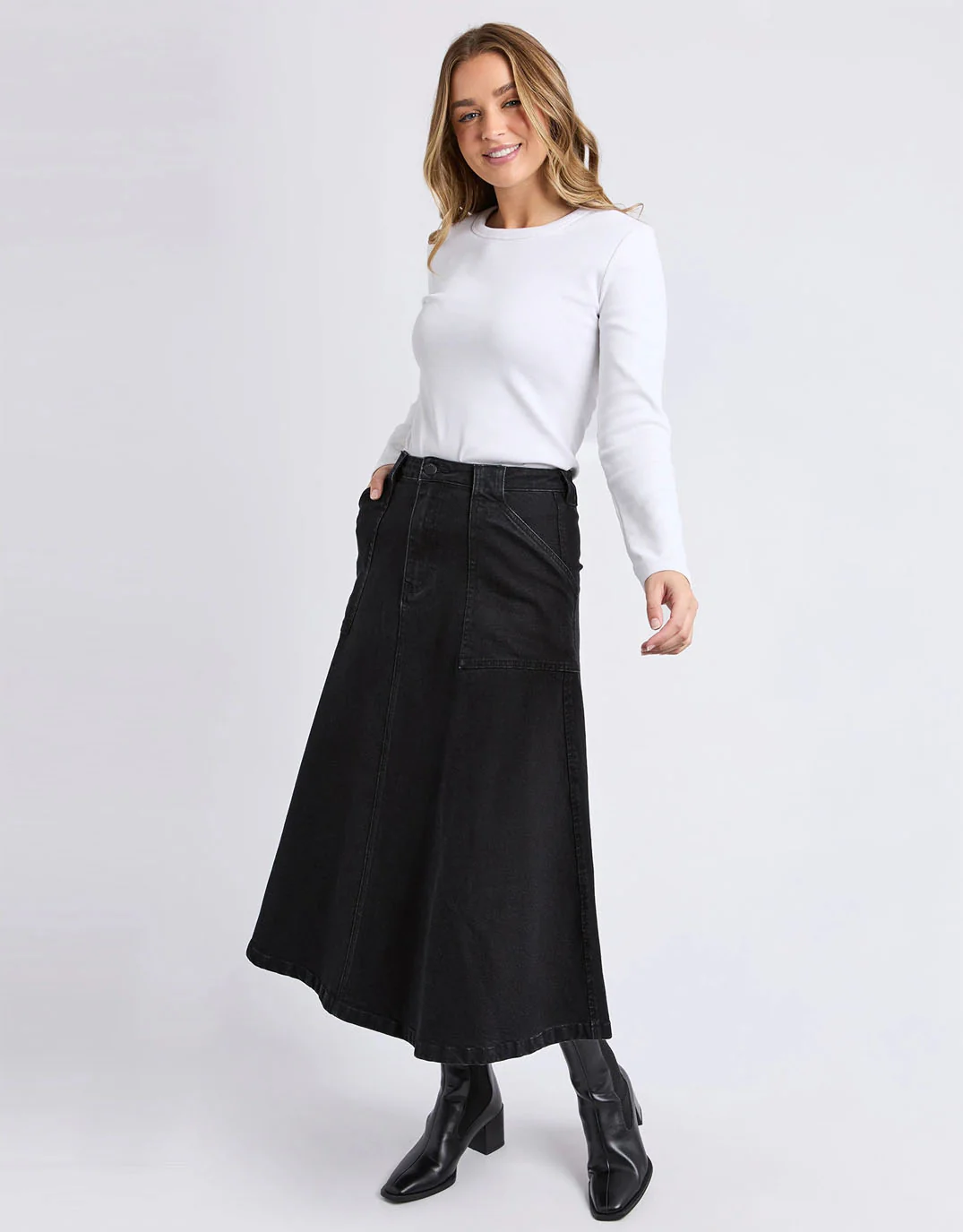 Potter Skirt - Washed Black - Image 2