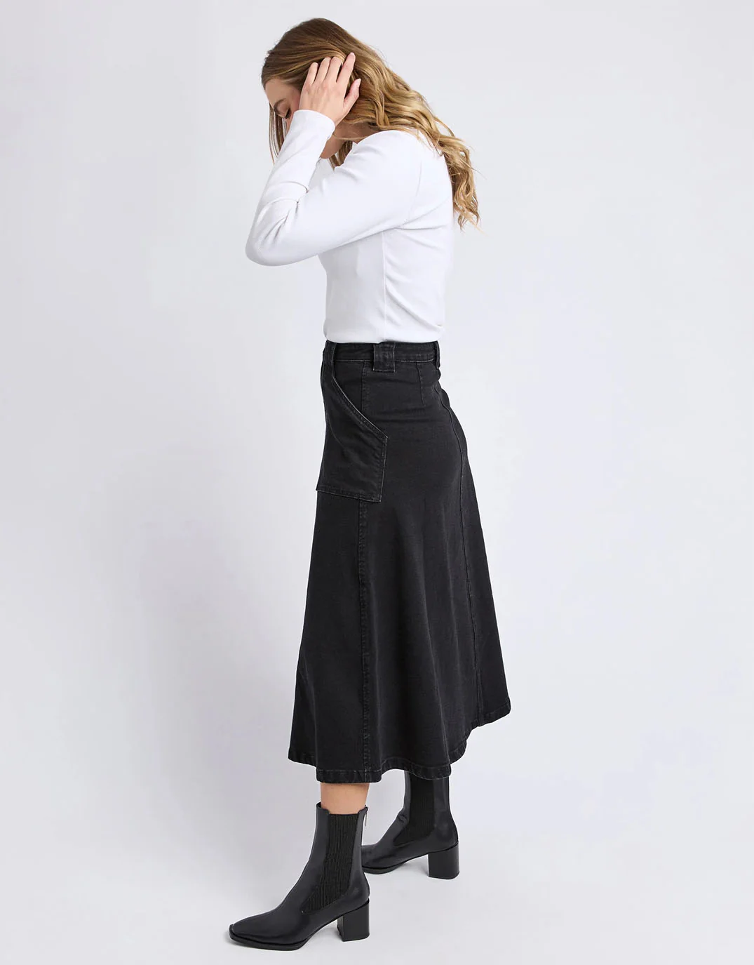 Potter Skirt - Washed Black - Image 3