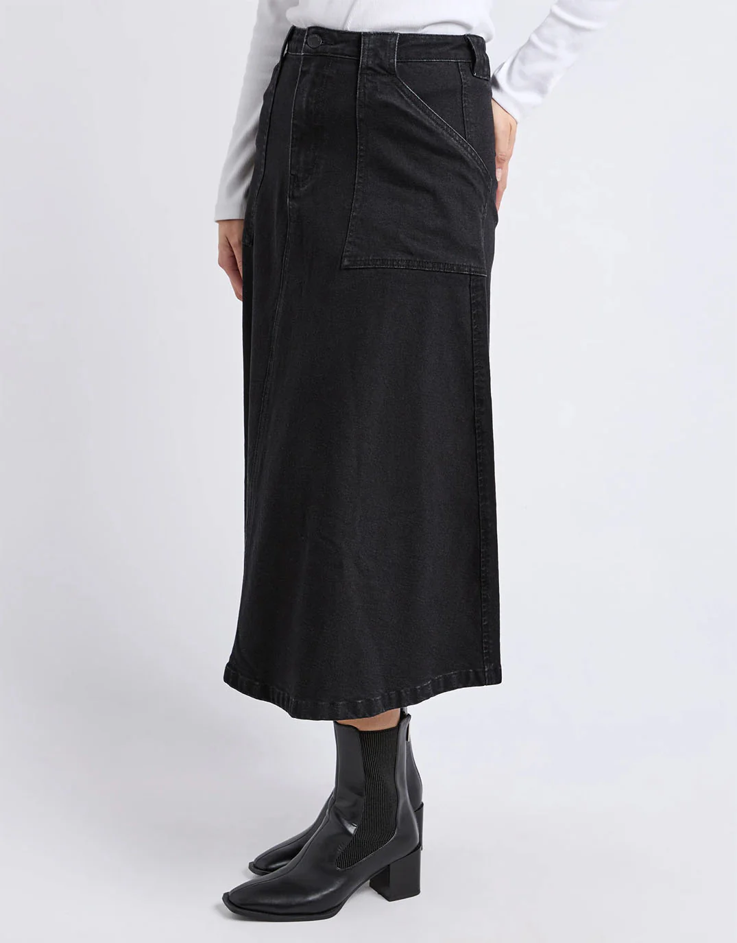 Potter Skirt - Washed Black - Image 4