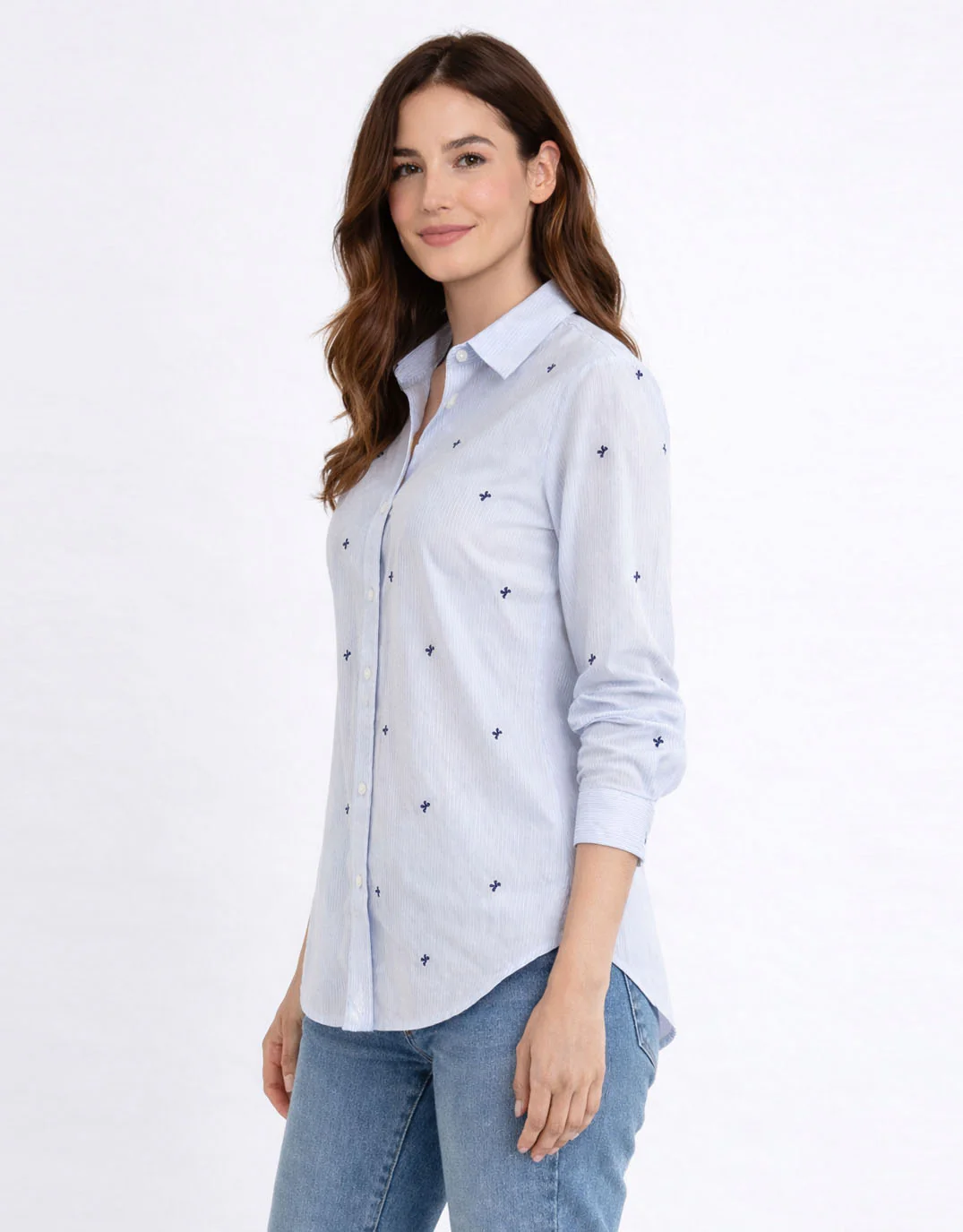 Reid Shirt - Blue Bow Stripe - Image 3
