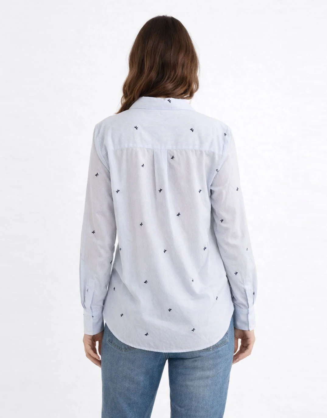 Reid Shirt - Blue Bow Stripe - Image 4