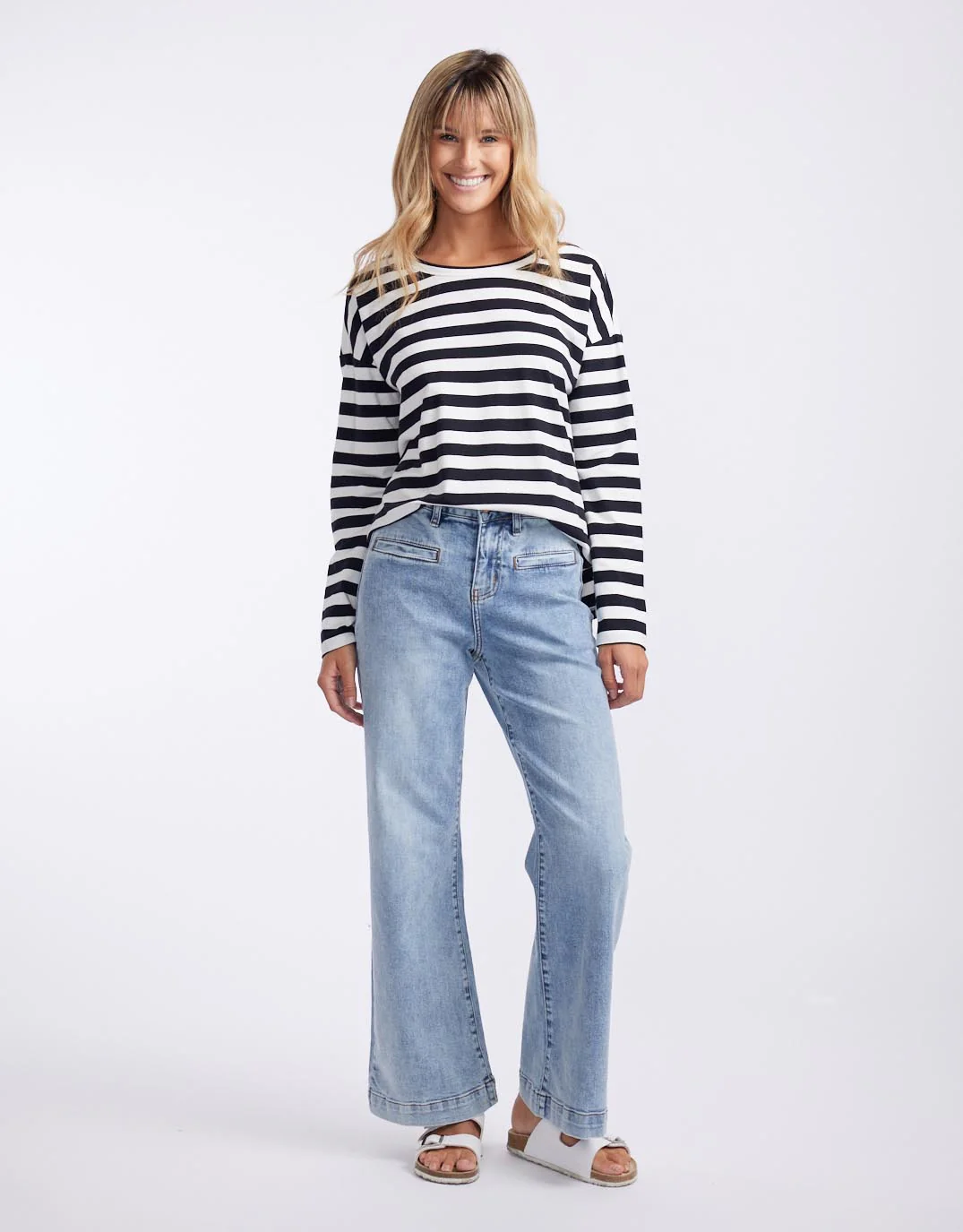 Relaxed Long Sleeve T-Shirt - Frenchie Stripe - Image 3