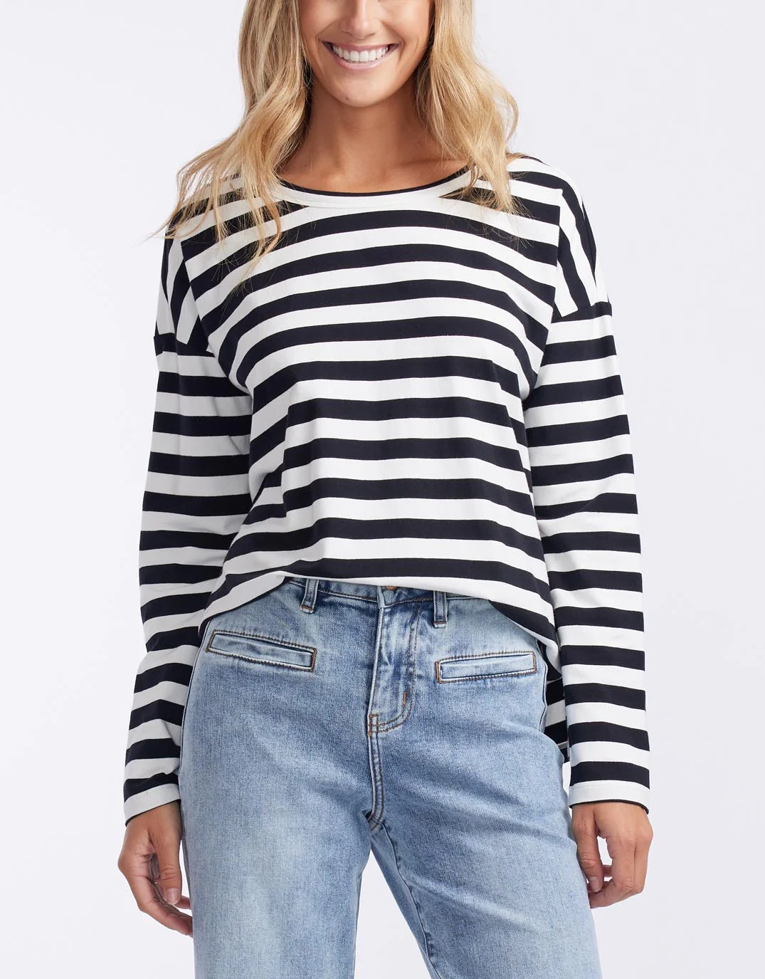 Relaxed Long Sleeve T-Shirt - Frenchie Stripe - Image 5