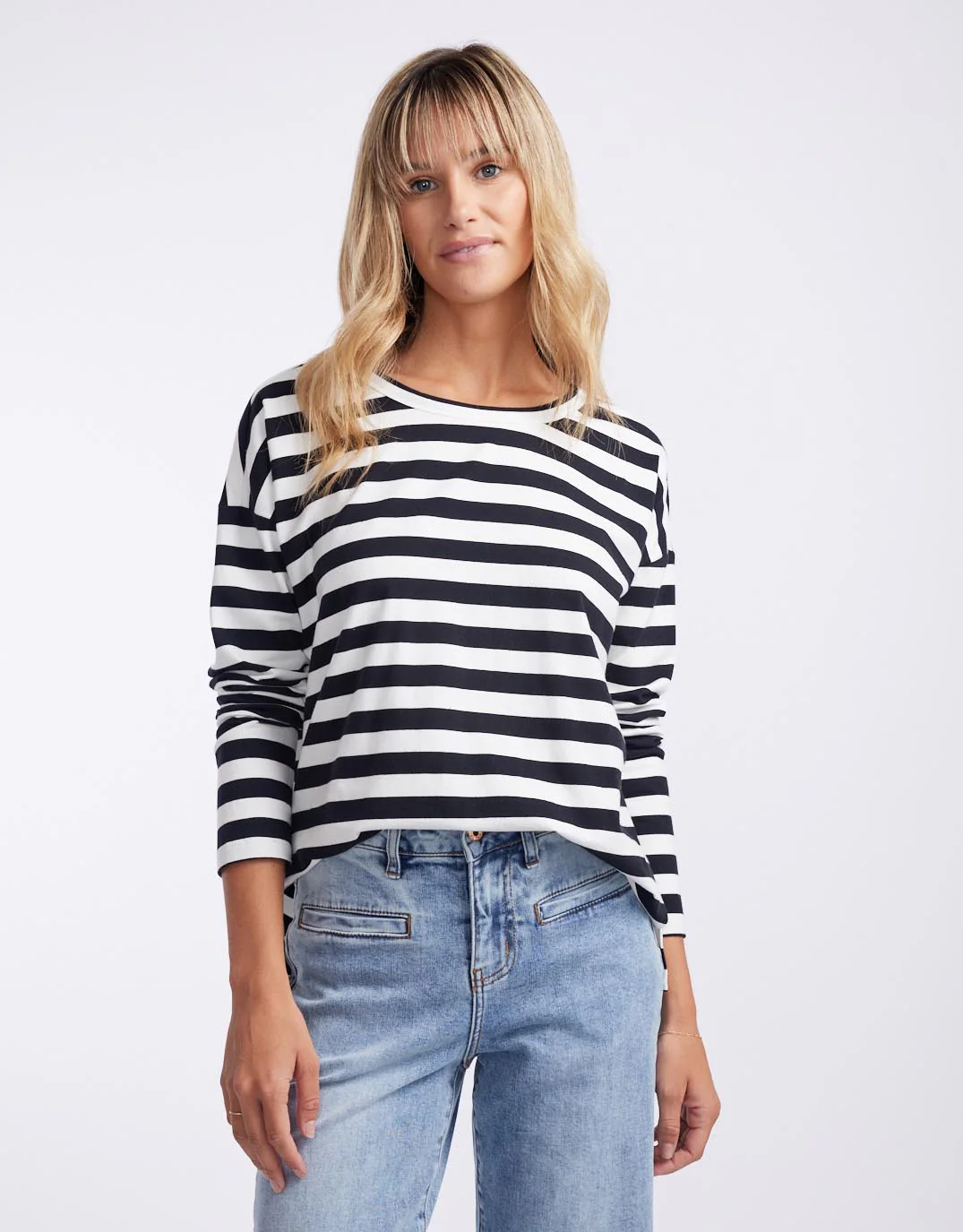 Relaxed Long Sleeve T-Shirt - Frenchie Stripe - Image 6