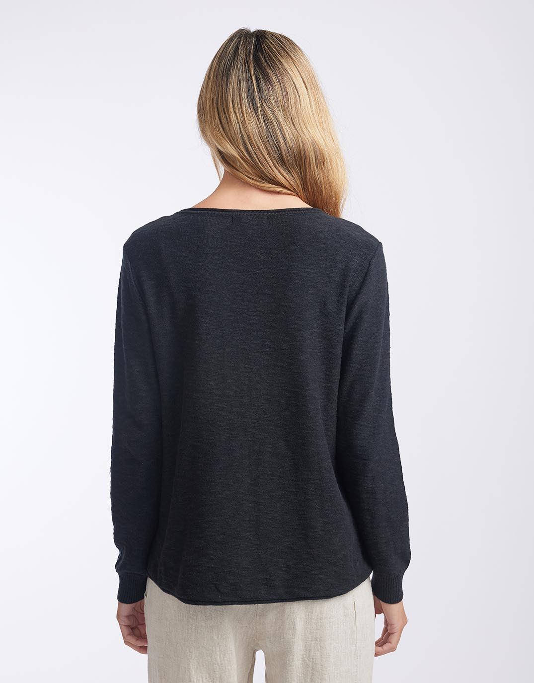 Sacha Cotton Knit - Black - Image 4