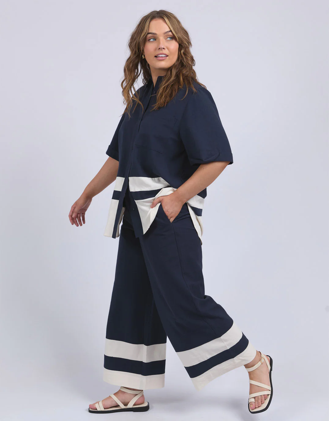 Scarlet Pant - Navy Stripe - Image 4