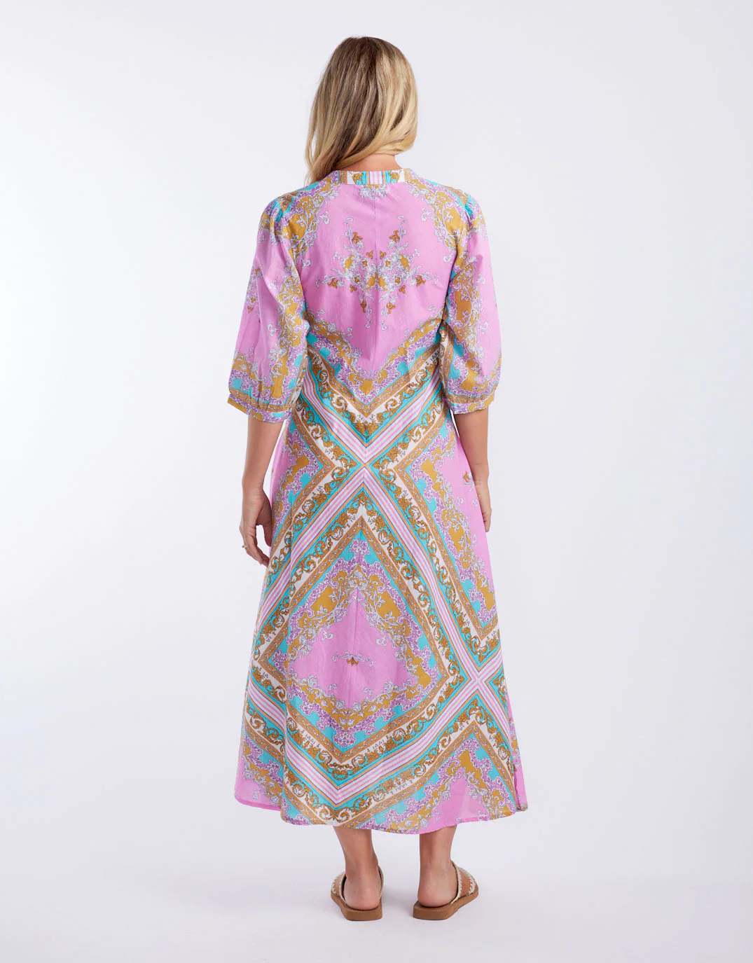 Scarlett Maxi Dress - Aria Pink Blue - Image 5