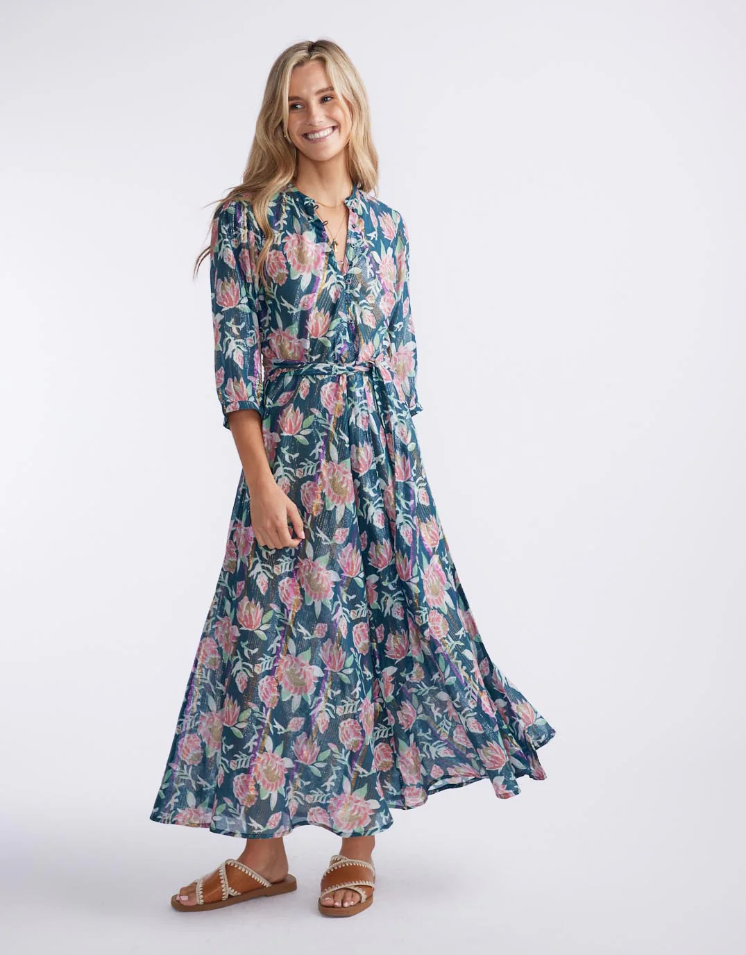 Scarlett Maxi Dress - Saint Candy Teal