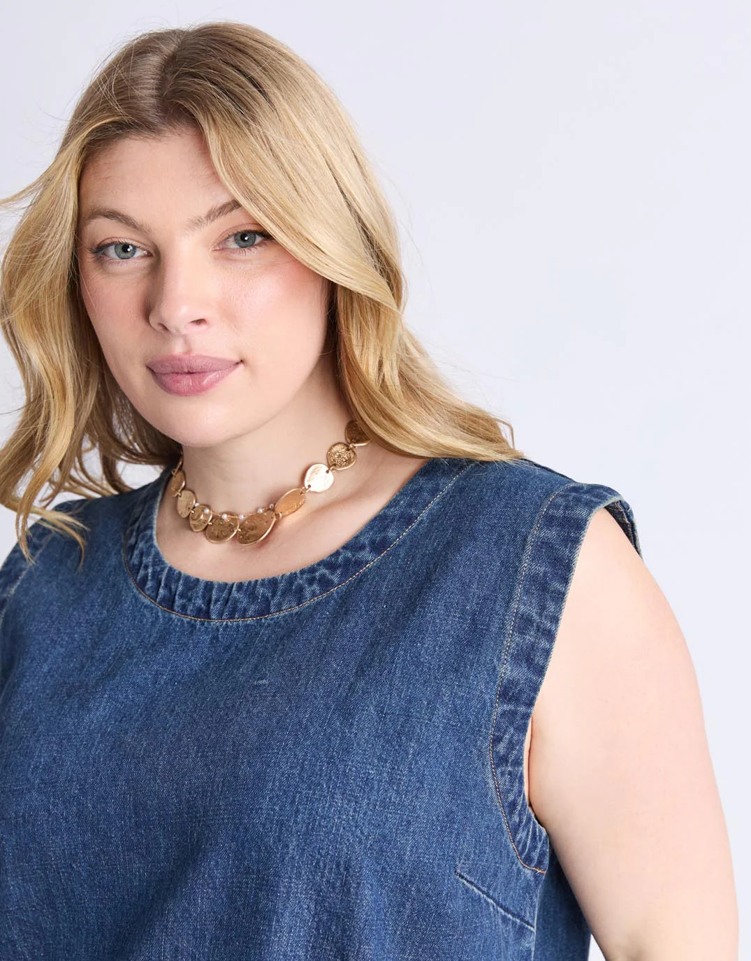 Sonny Denim Dress - Dark Blue - Image 11