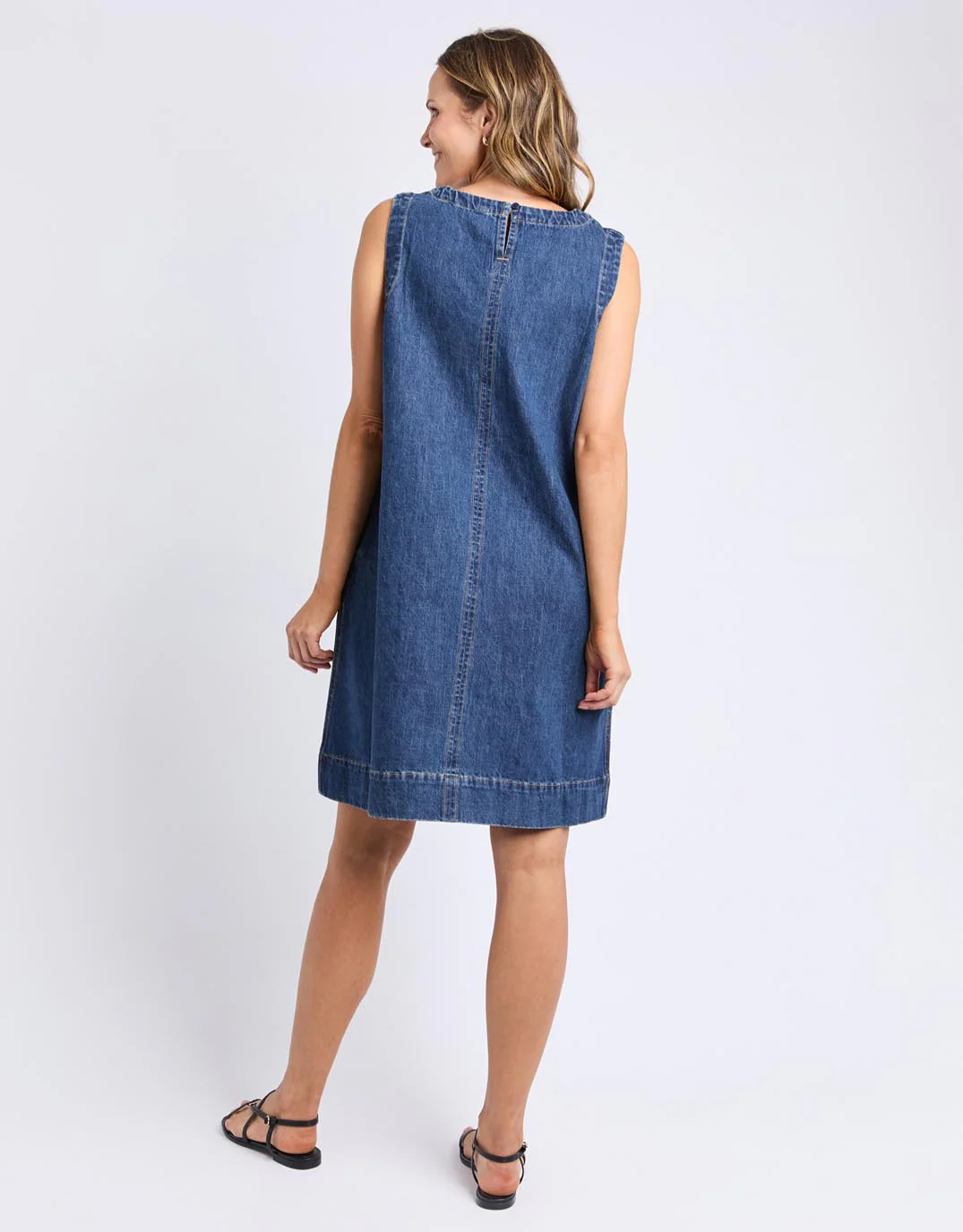 Sonny Denim Dress - Dark Blue - Image 12