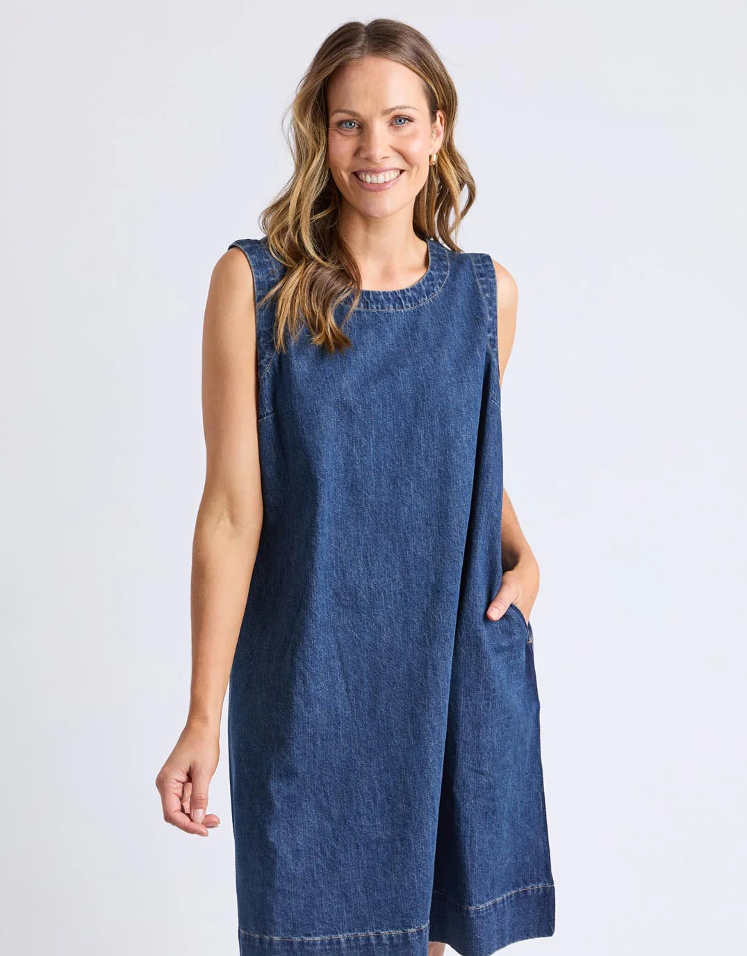Sonny Denim Dress - Dark Blue - Image 4