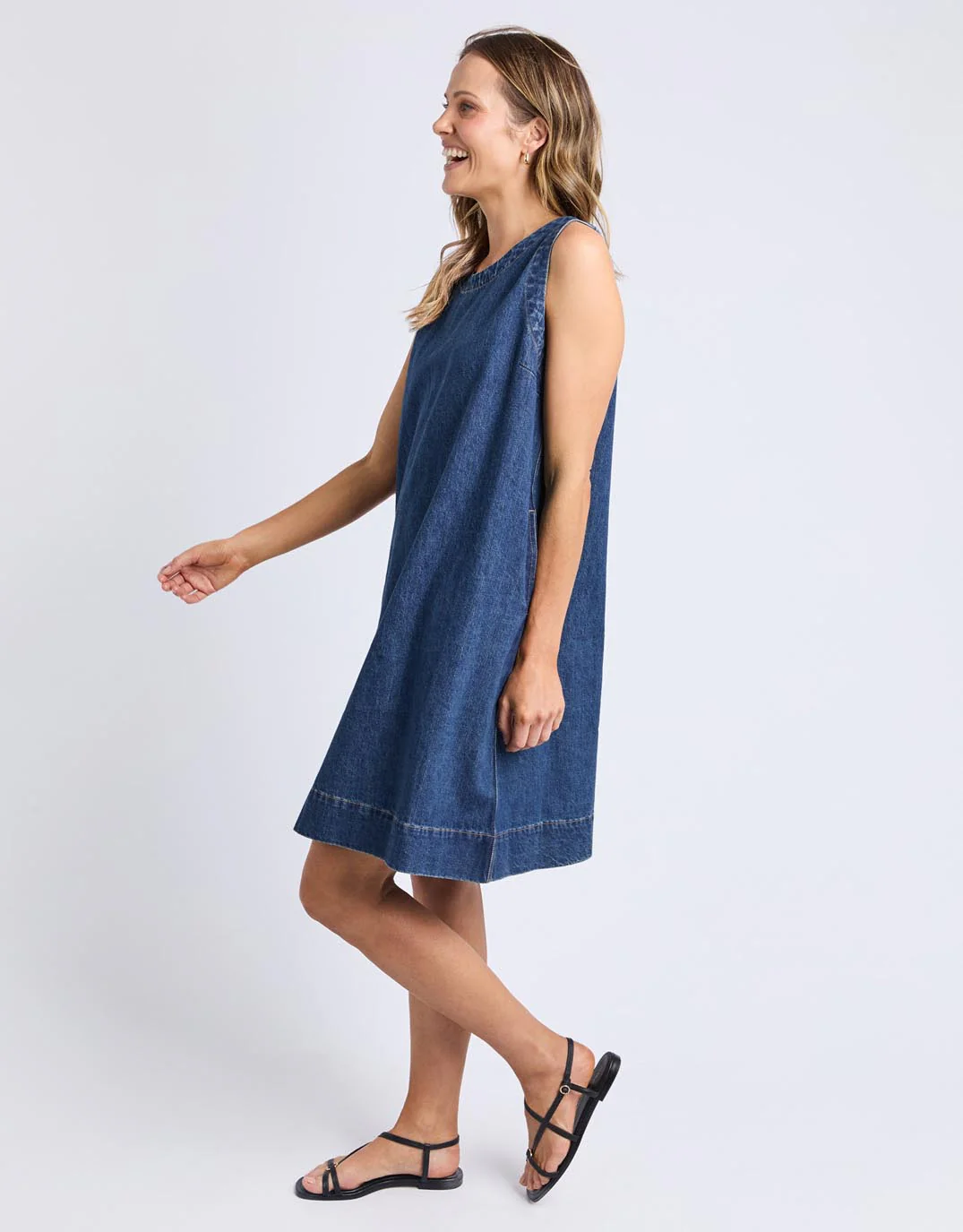 Sonny Denim Dress - Dark Blue - Image 8