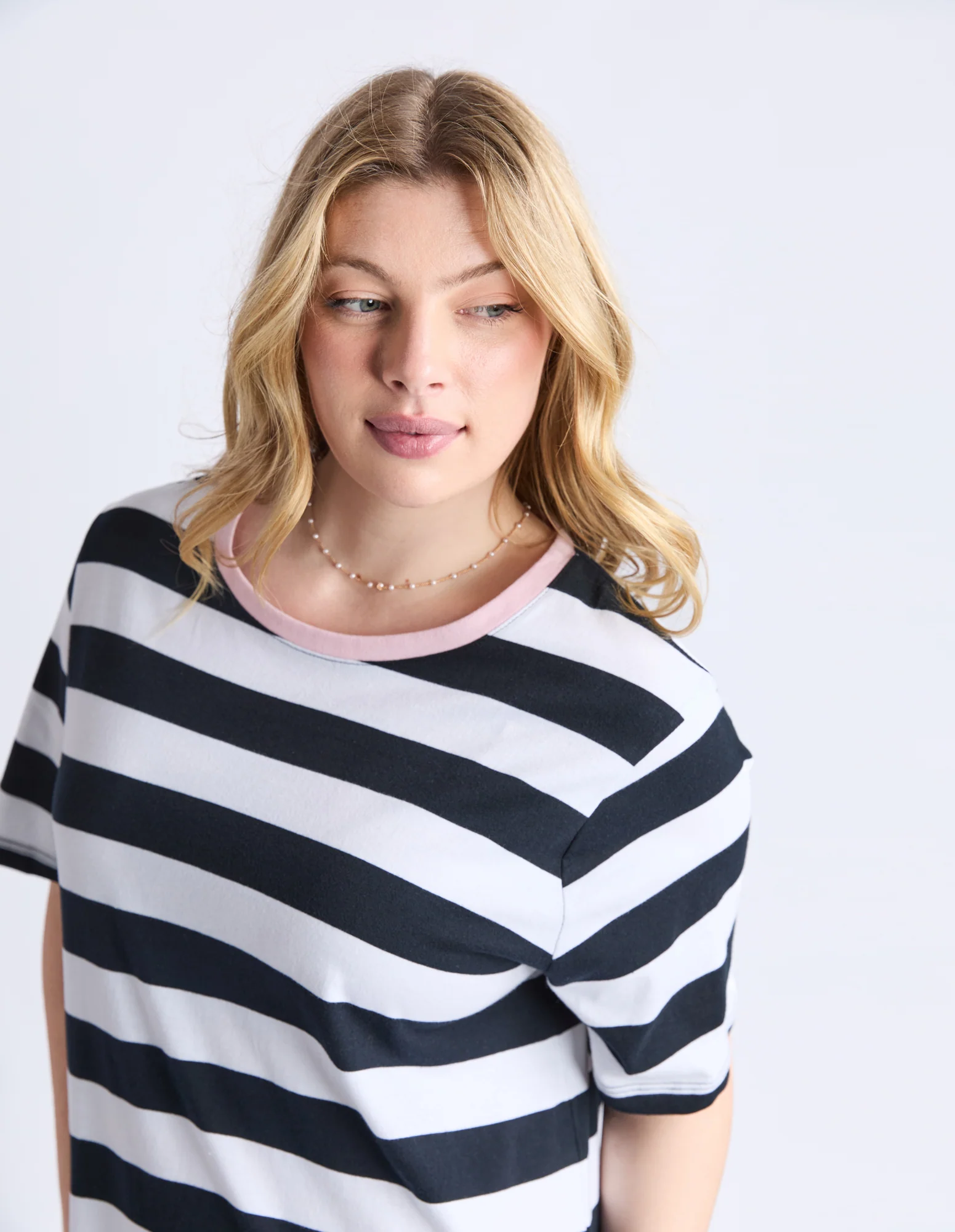 Sorrento Dress - Black & White Stripe - Image 5