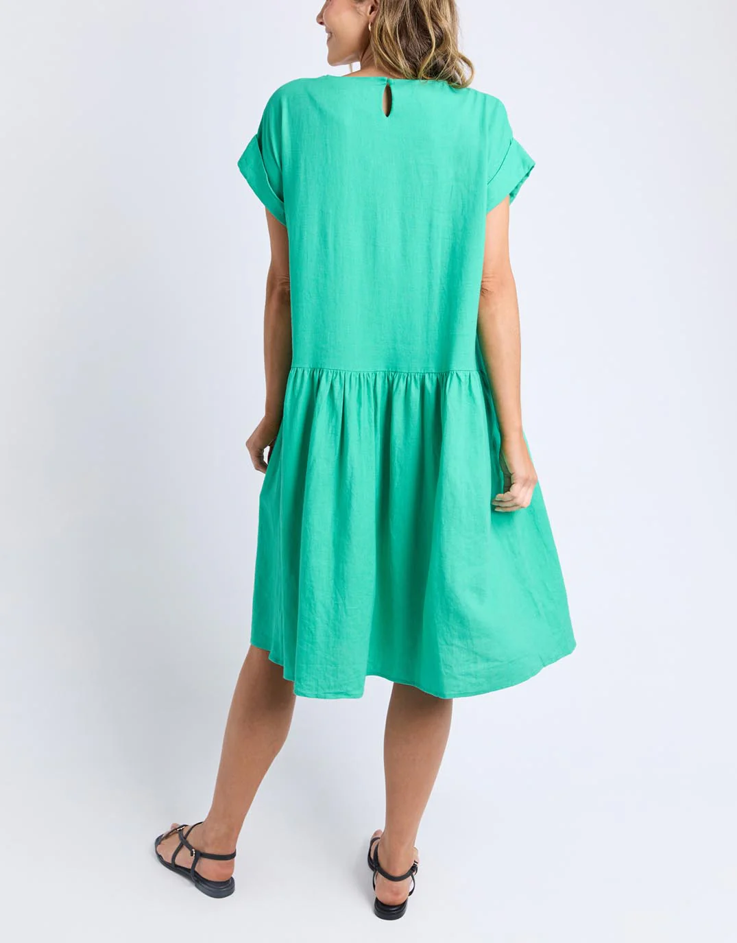 Sunset Hour Solid Dress Dress - Gumdrop Green - Image 12