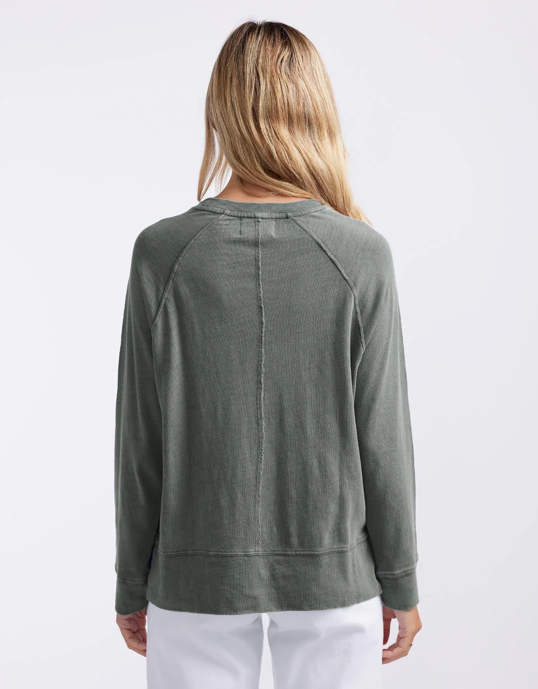 Sunset Throw On Top - Washed Khaki - Image 5