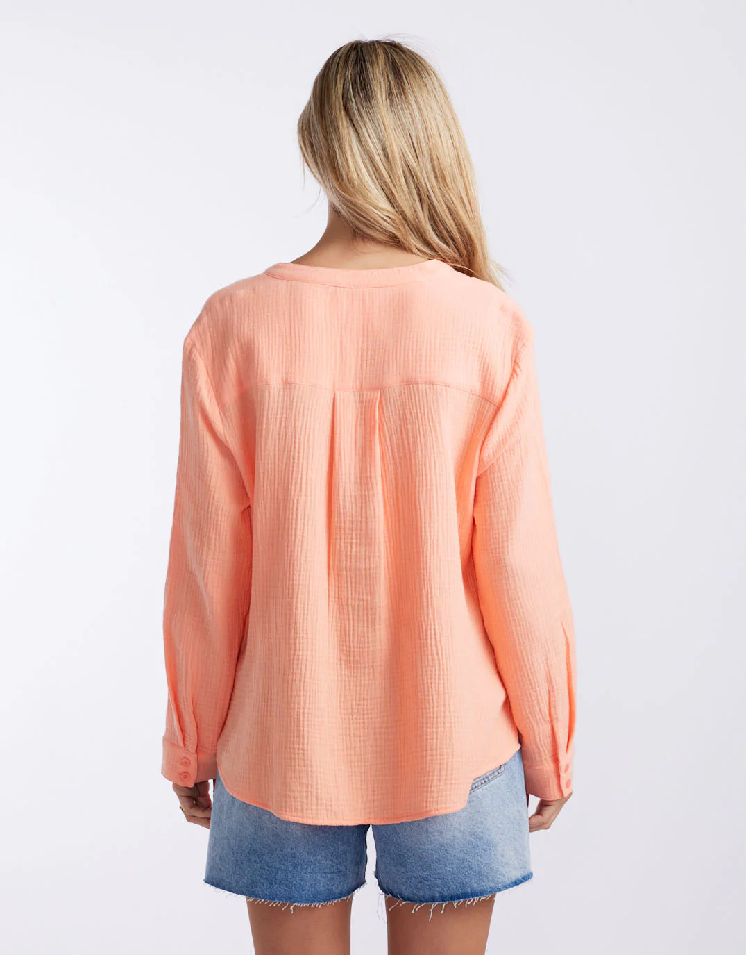 The Beach Shirt - Sorbet Orange / Ice Pink - Image 6