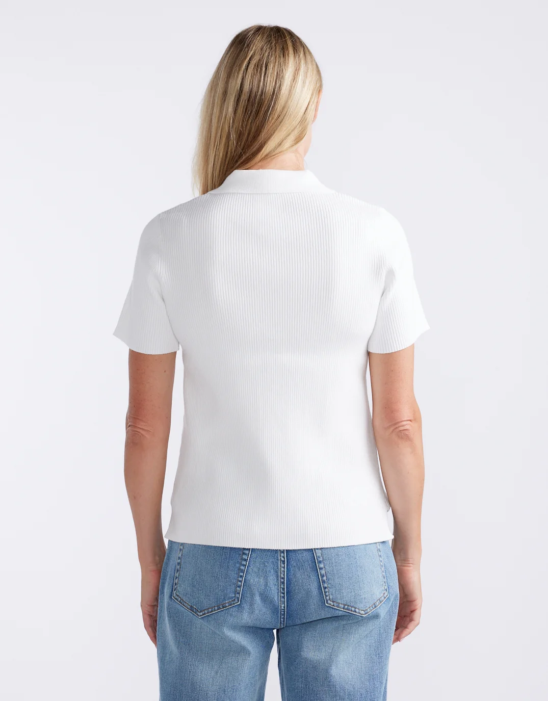 The Classic Rib Top - White - Image 6