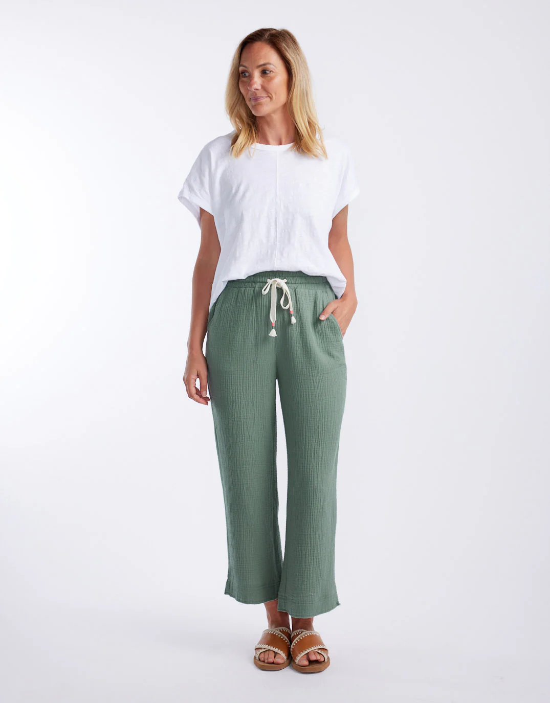 The Coastal Pant - Sage - Image 3