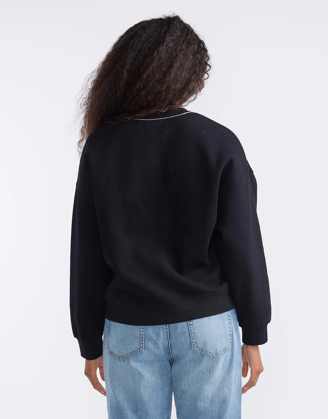 The Monogram Lounger Fleece Crew - Black - Image 12