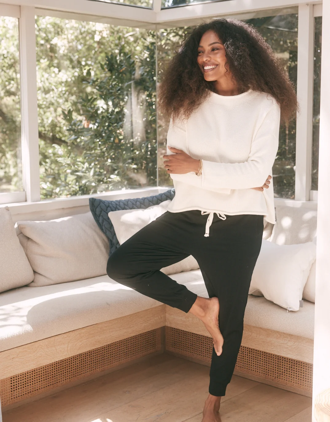 The Sunday Lounge Pant - Black - Image 4