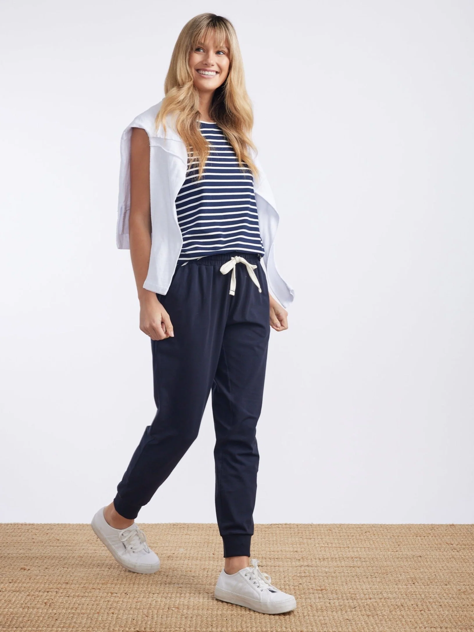 The Sunday Lounge Pant - Navy - Image 4