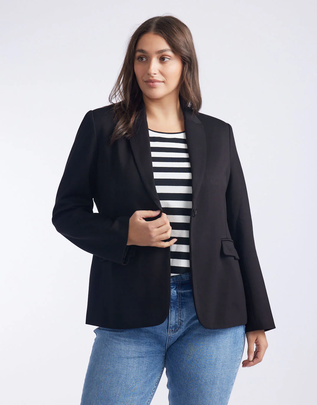 Timeless Ponte Blazer - Black - Image 7