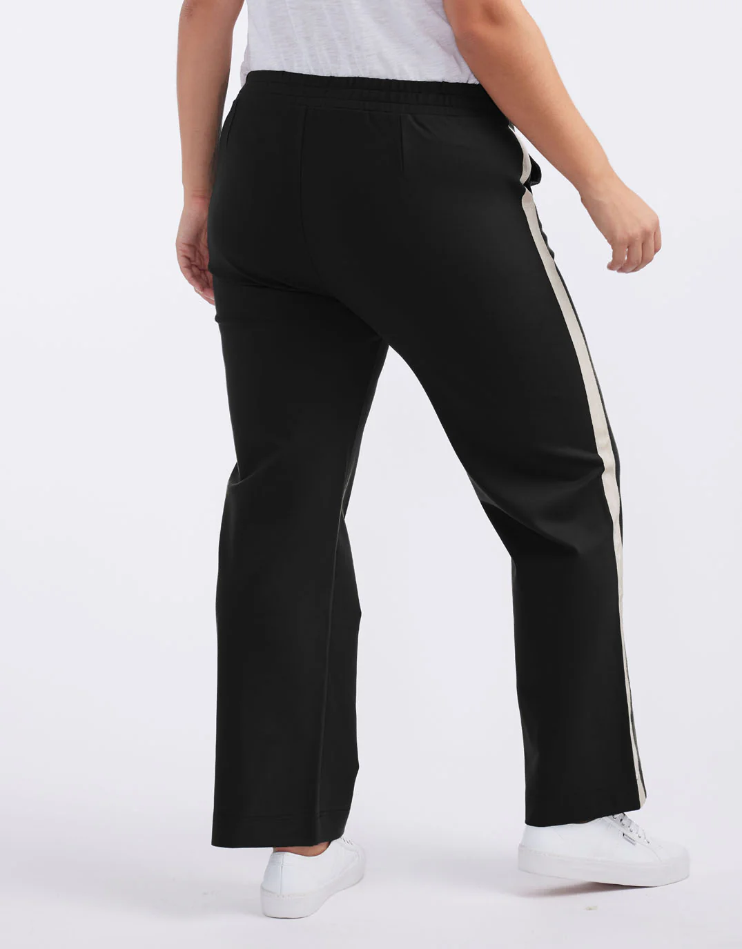 Timeless Straight Leg Ponte Pant - Black/Natural - Image 13