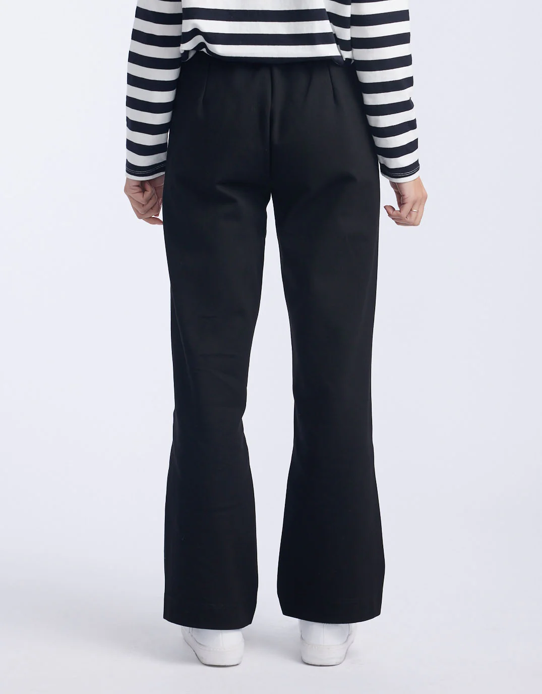 Timeless Straight Leg Ponte Pant - Black On Black - Image 18