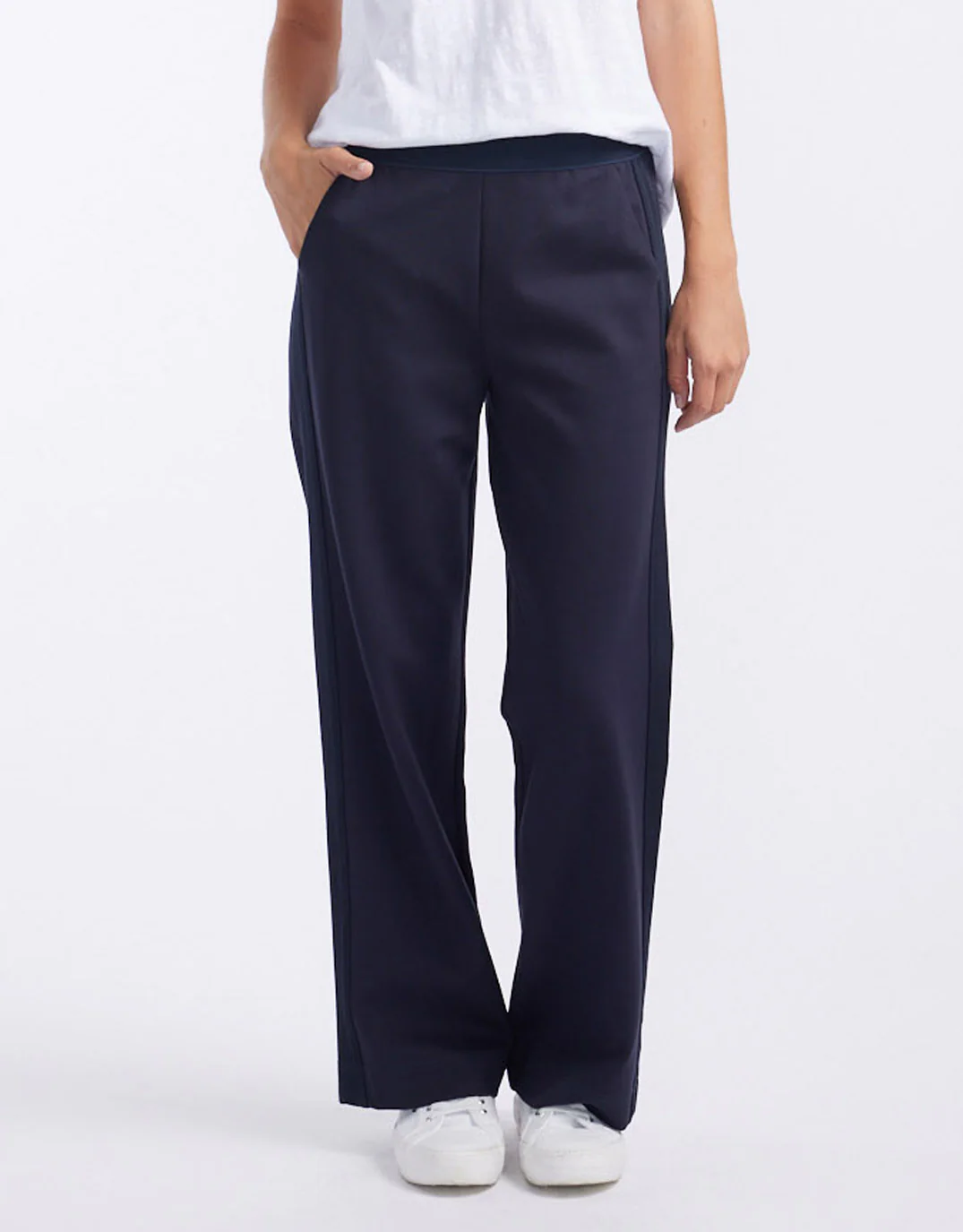 Timeless Straight Leg Ponte Pant - Navy/Navy - Image 5