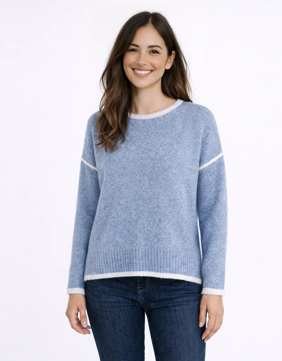 Tori Trim Knit - Blue - Image 2