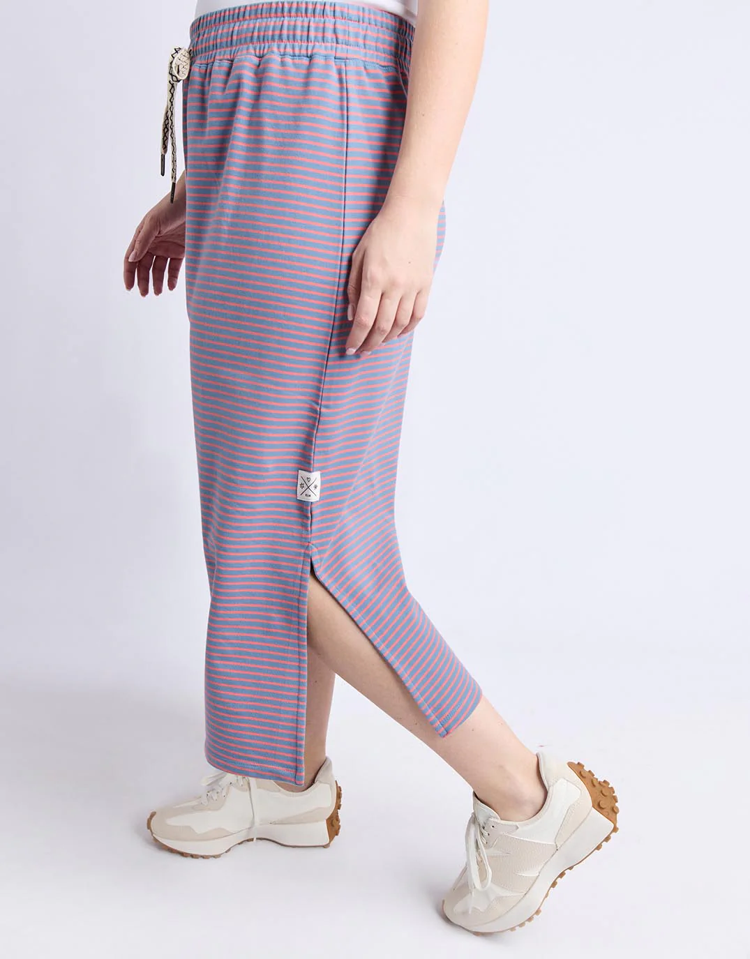 Travel Skirt - Blue Shadow & Sugar Coral Stripe - Image 6