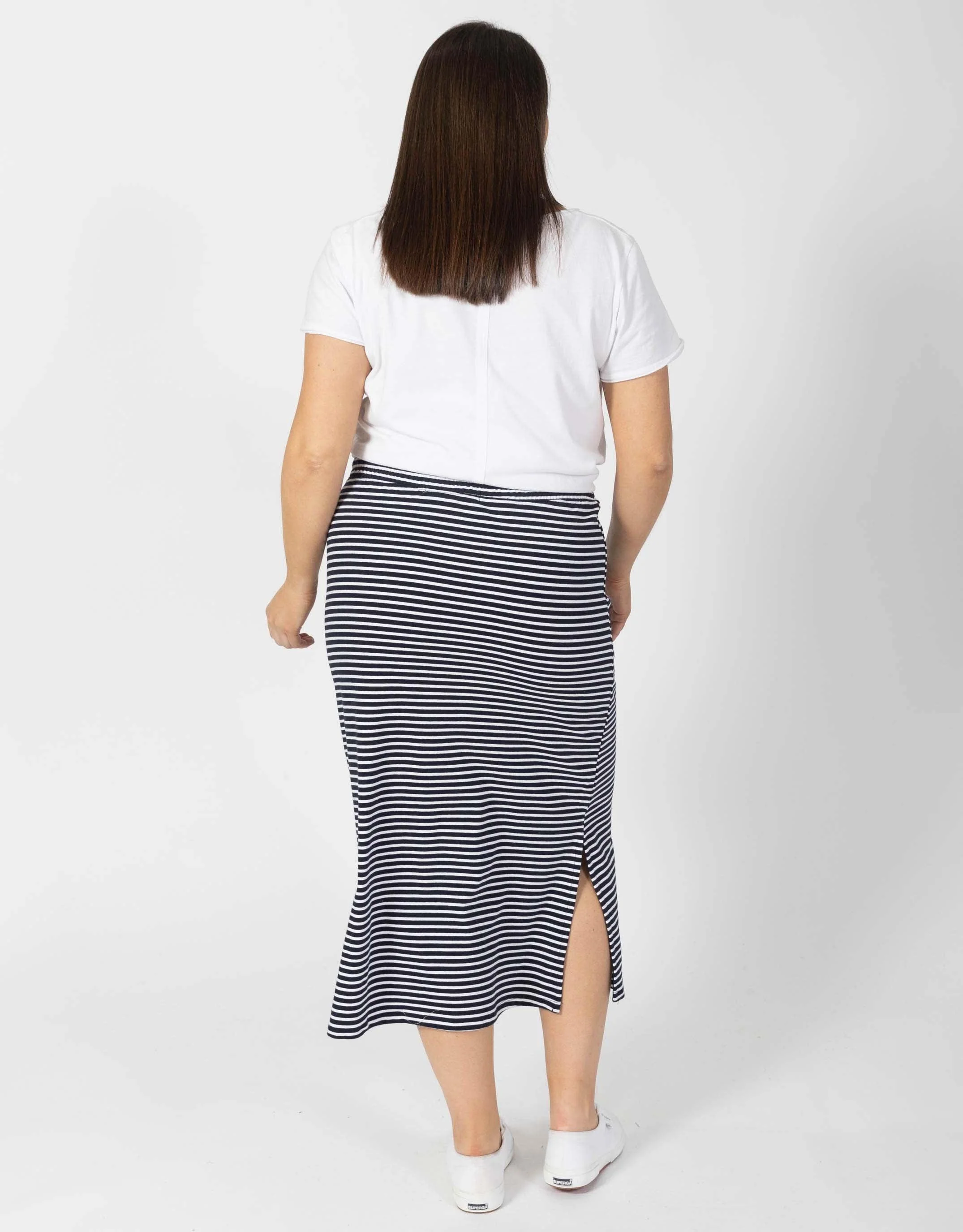 Travel Skirt - Navy/White Stripe - Image 8