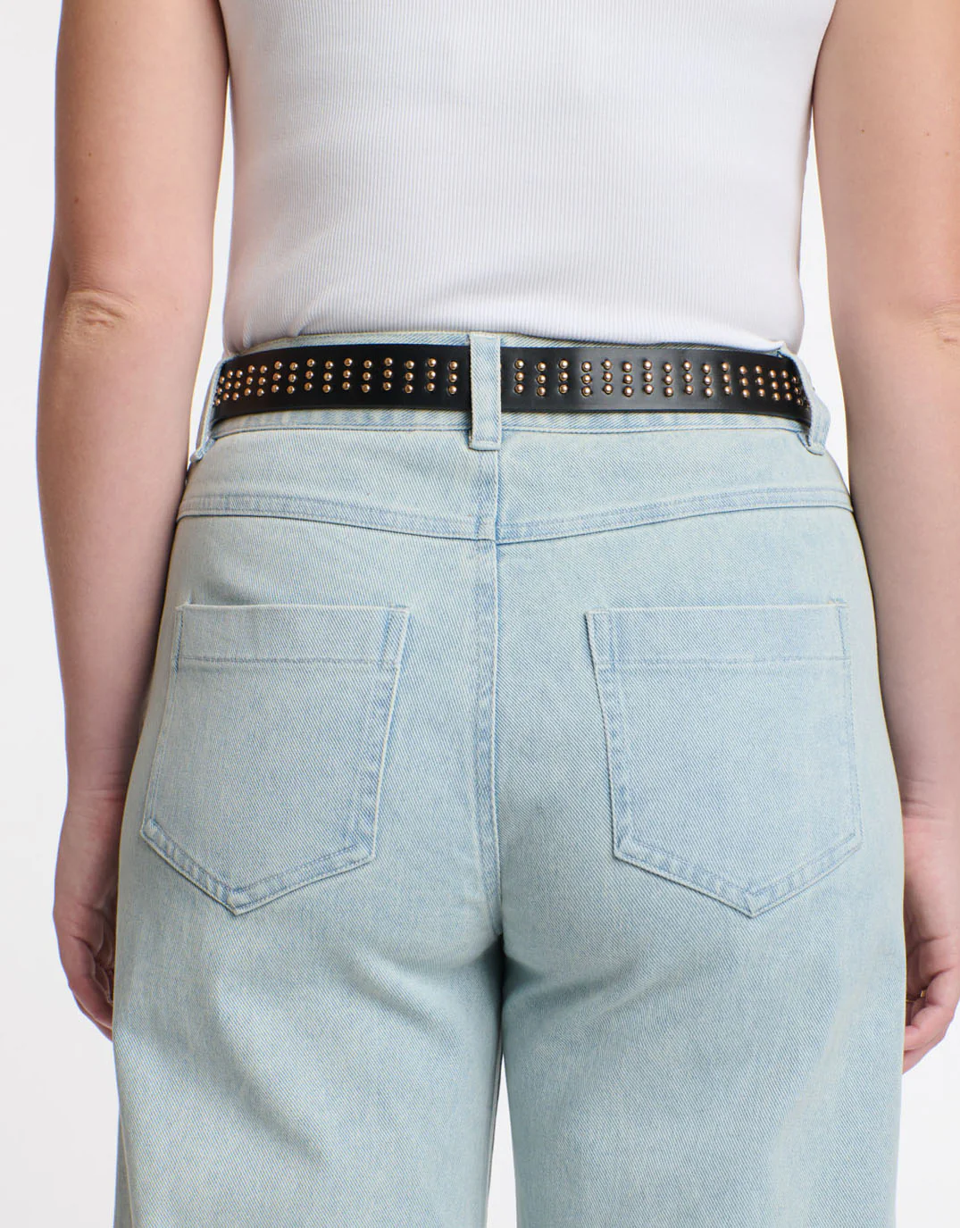 Triple Studded Belt - Black - Image 5
