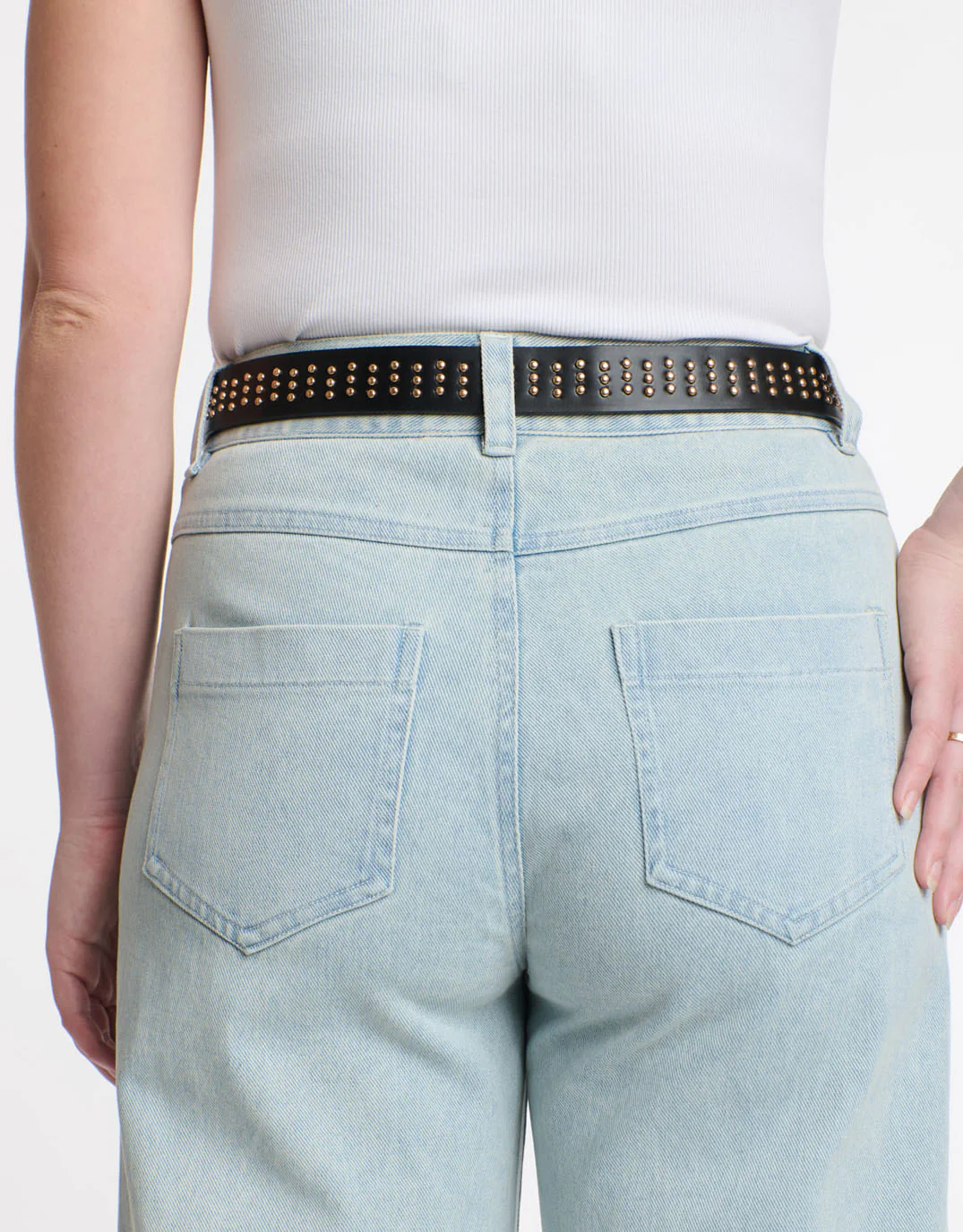 Triple Studded Belt - Black - Image 6
