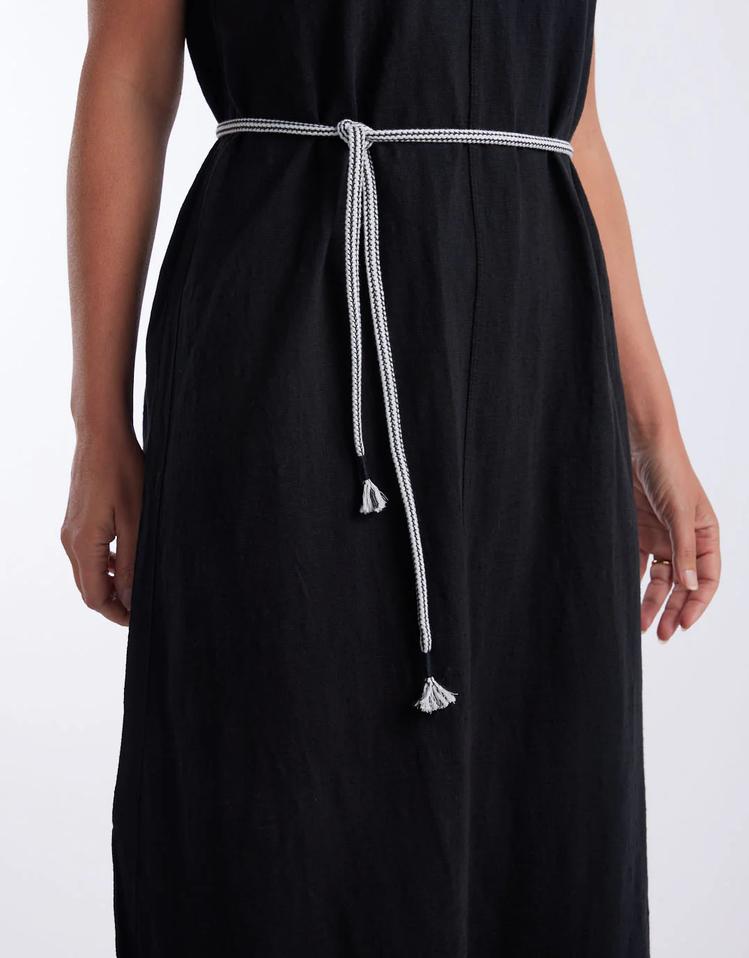 Turn Back Tee Midi Dress - Black - Image 6