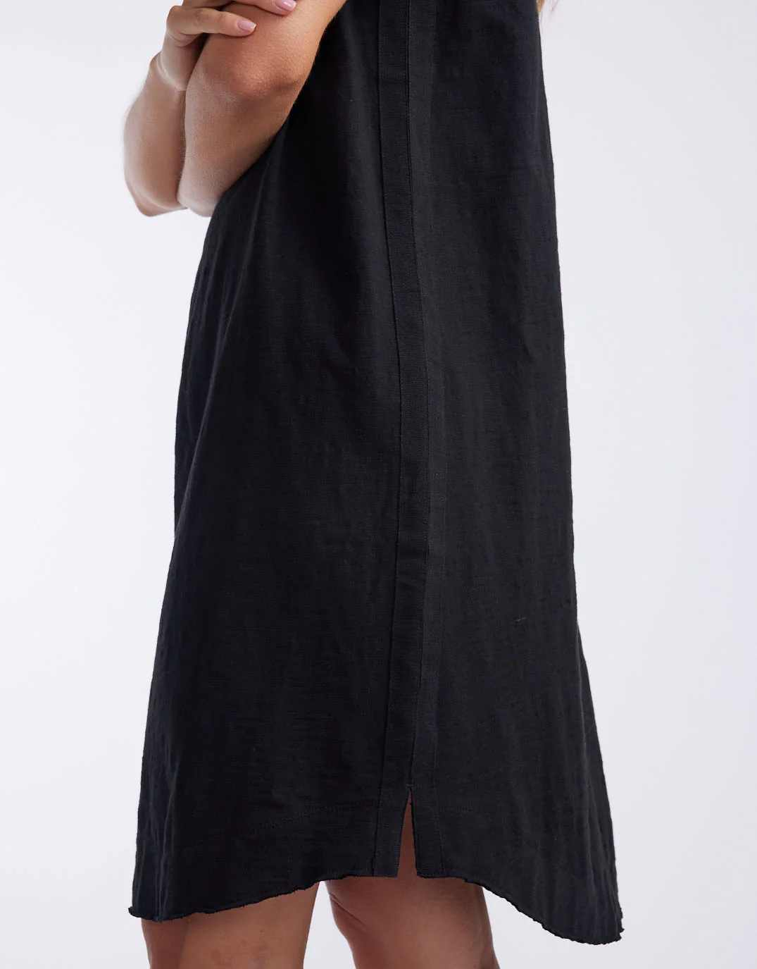Turn Back Tee Short Dress - Black - Image 3